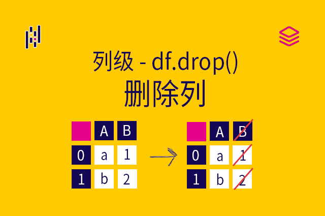 列级 - df.drop() - 删除列