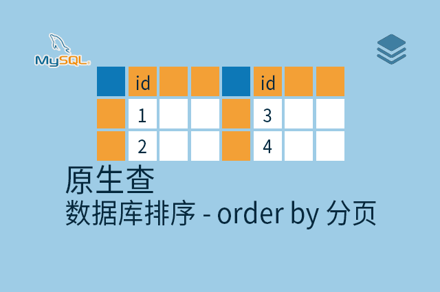 原生查 - 数据库排序 - order by 分页