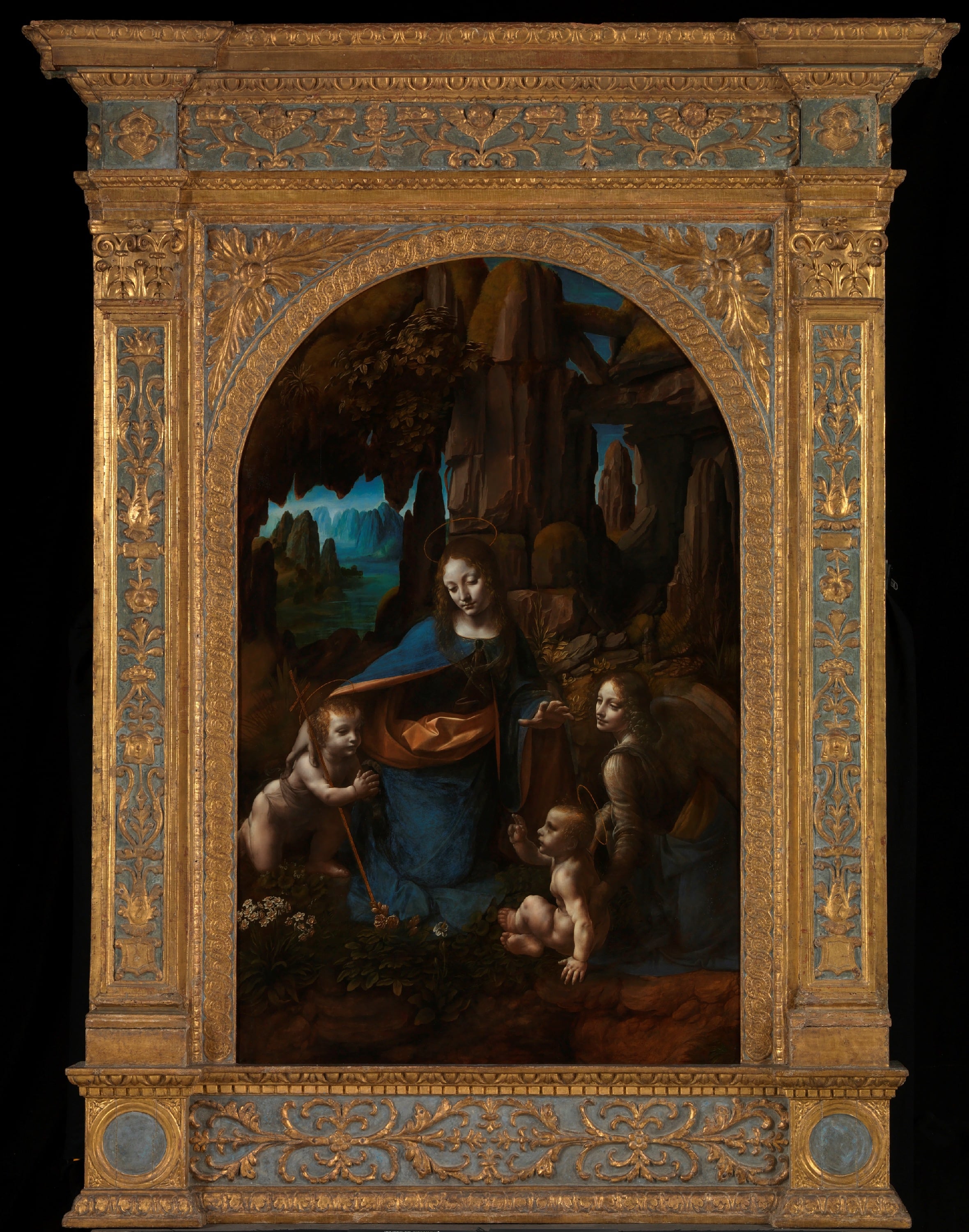 宗教题材 - 岩间圣母 - 描绘圣母与孩童的场景 