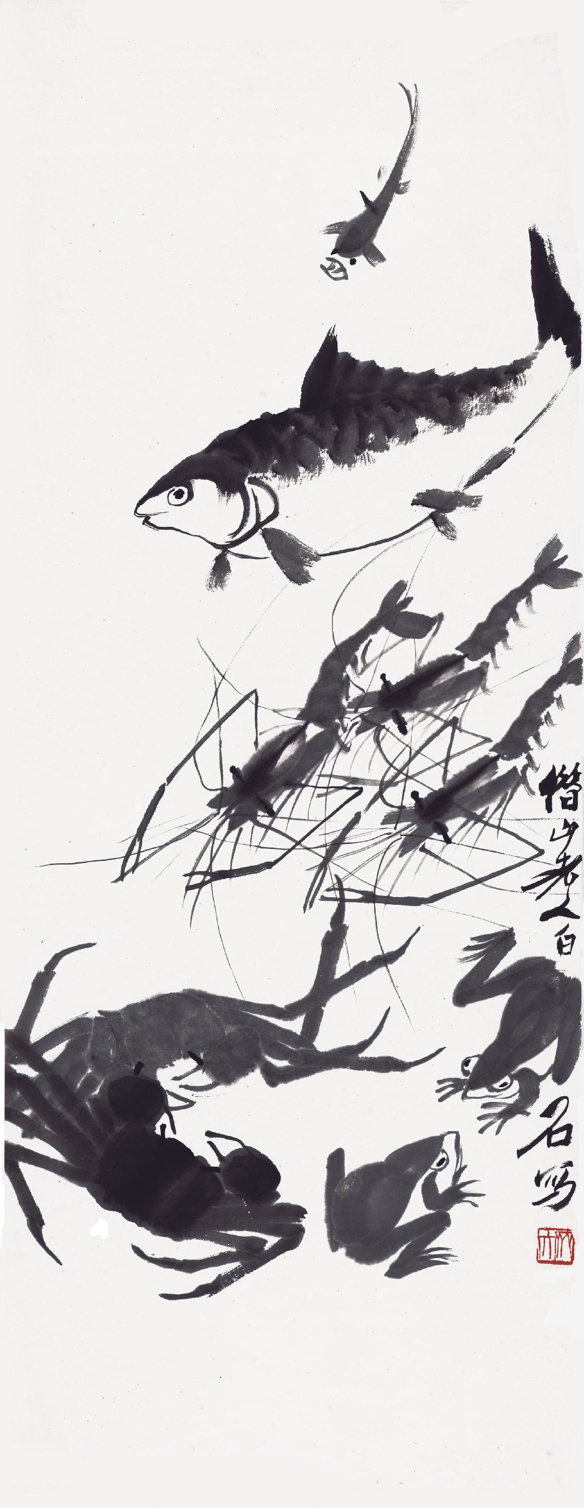 虫鱼画 - 鱼虾蟹蛙图 - 鱼虾蟹蛙灵动之画面 