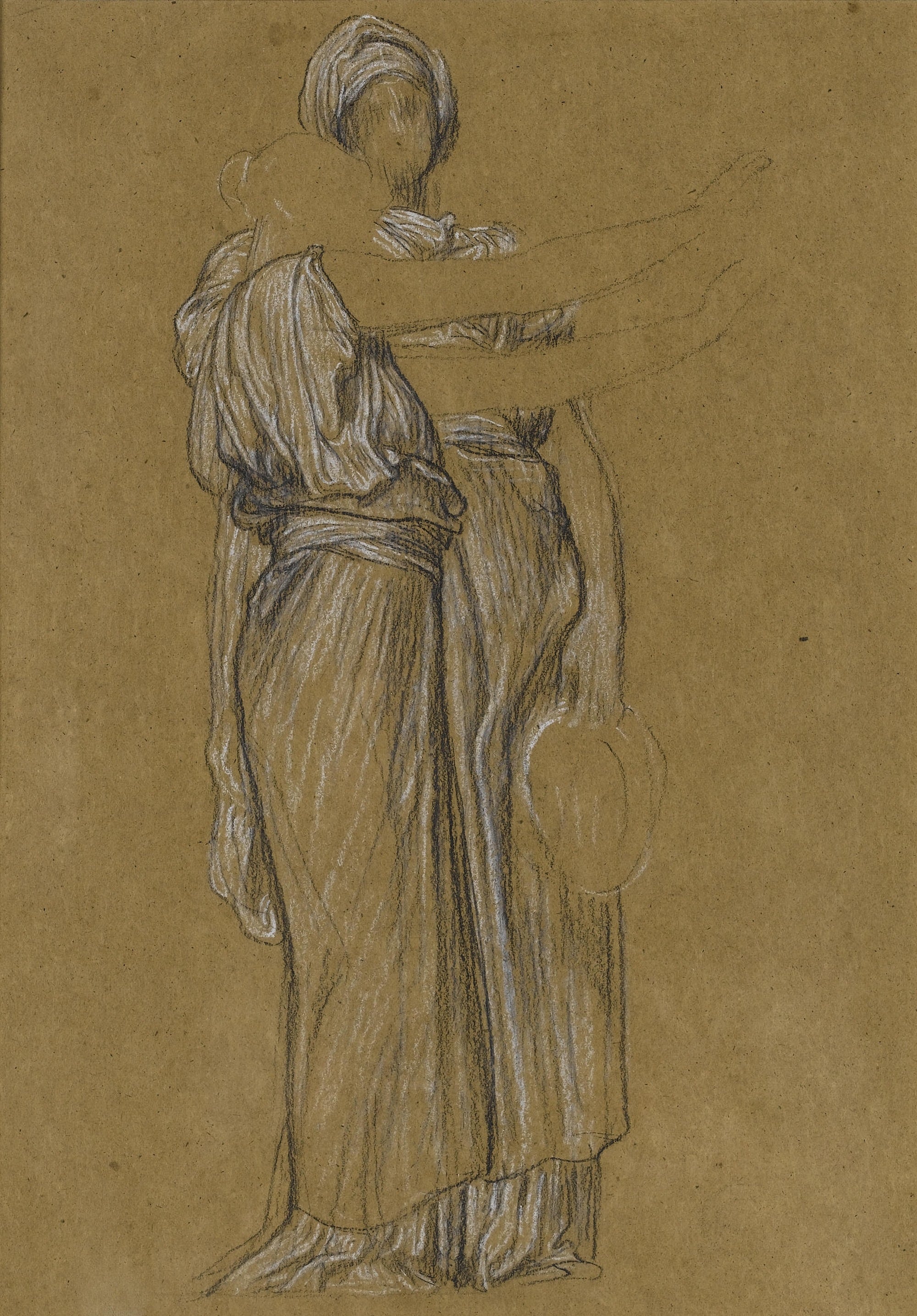 人体艺术美感主题 - 佚名人物素描 - 展现人物姿态线条美感 