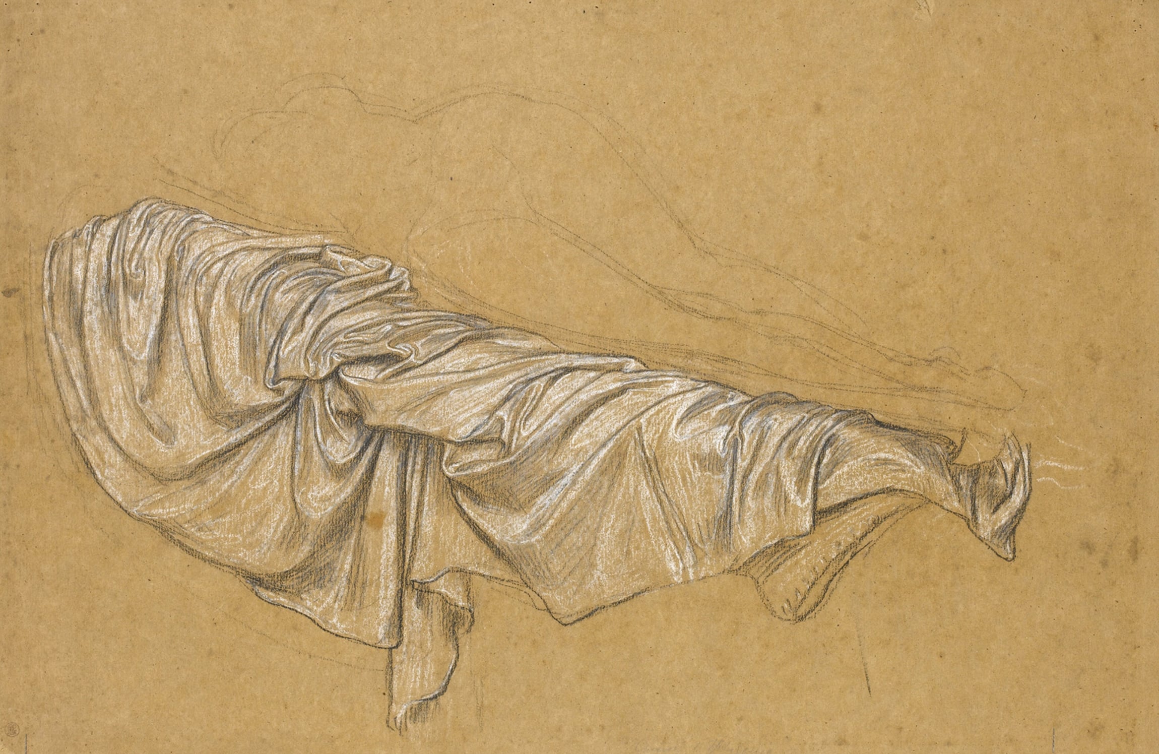 其他 - 佚名布料素描 - 展现布料褶皱的素描习作 