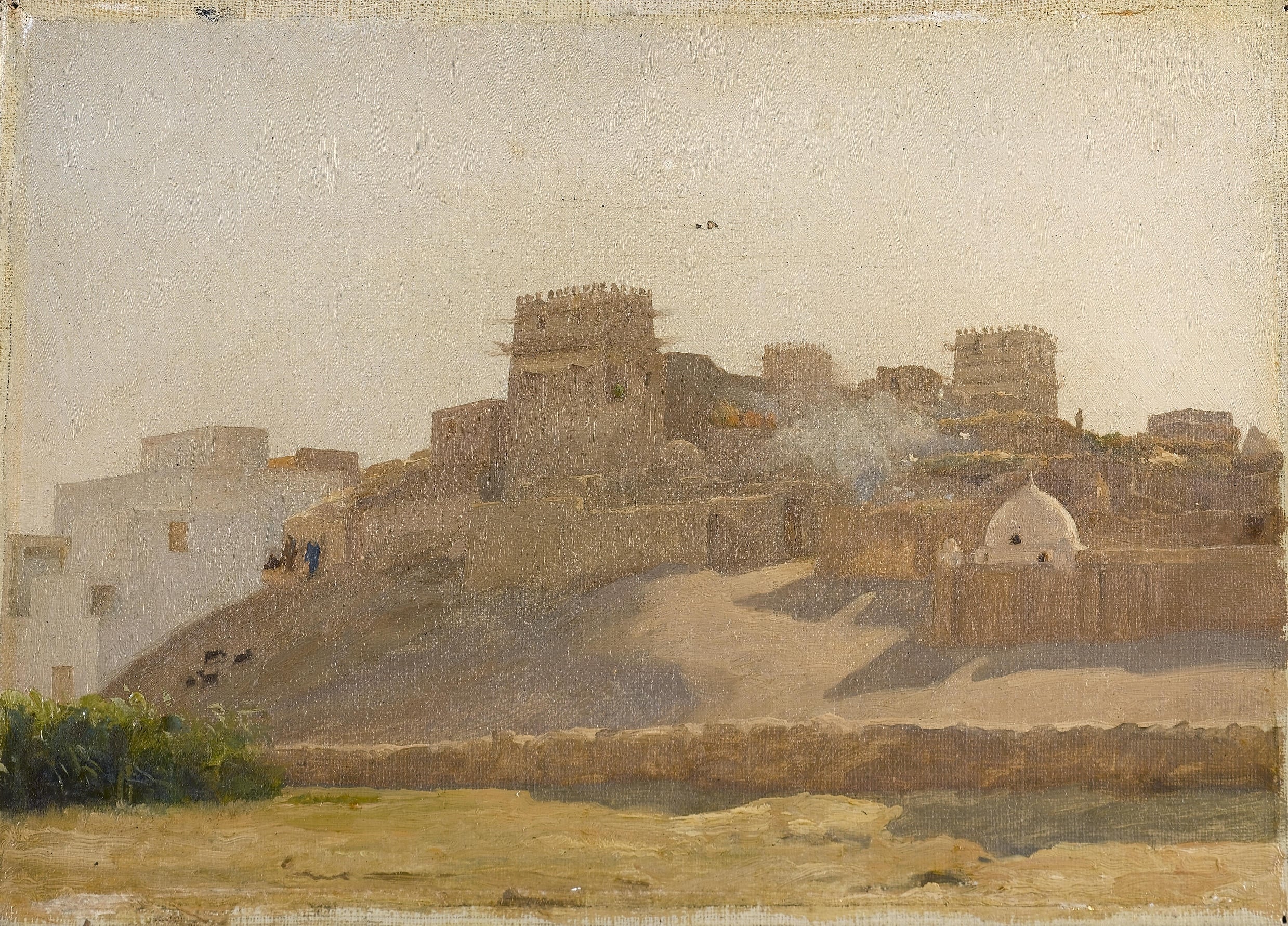 其他 - 未知名画作 - 展现古老建筑风貌场景 