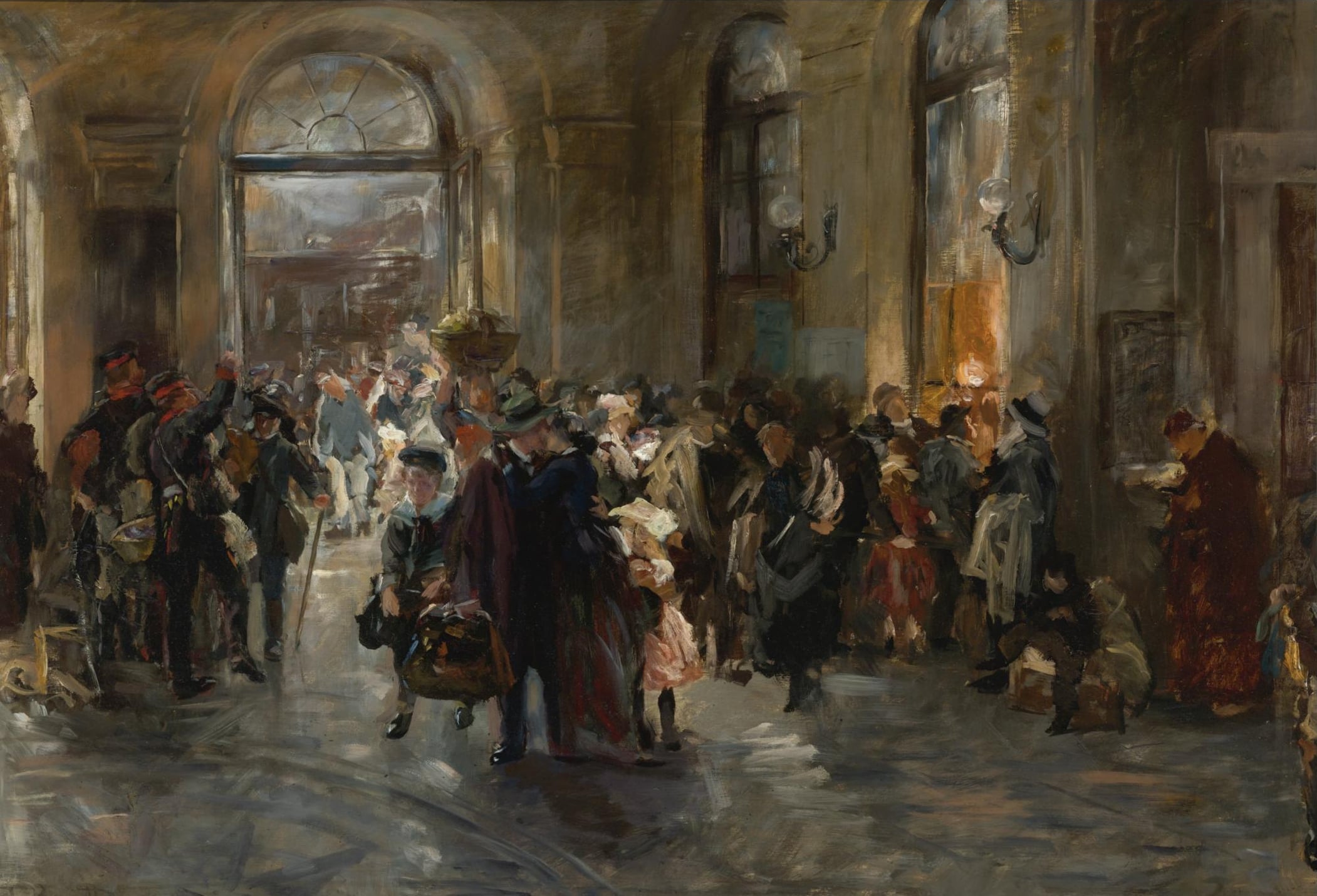 时代风貌记录主题 - 未提及 - 描绘人群聚集的热闹场景 