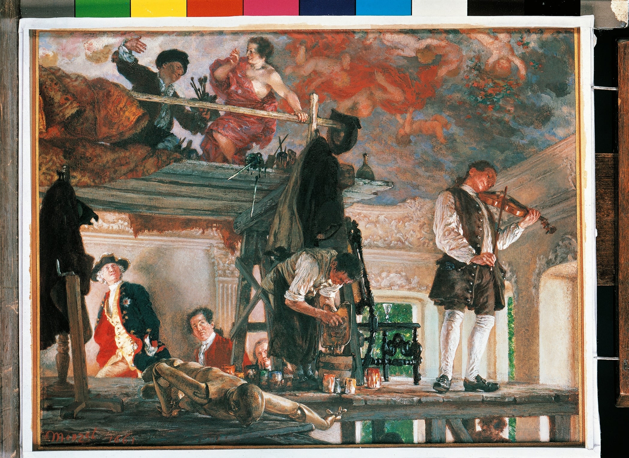 人物群像塑造主题 - 未知名画作 - 展现多人物场景与动态 