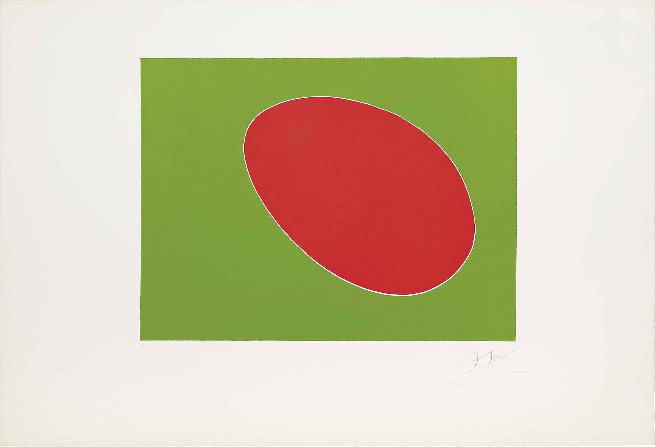 抽象符号运用主题 - 无题 - 红绿几何图形简洁呈现 