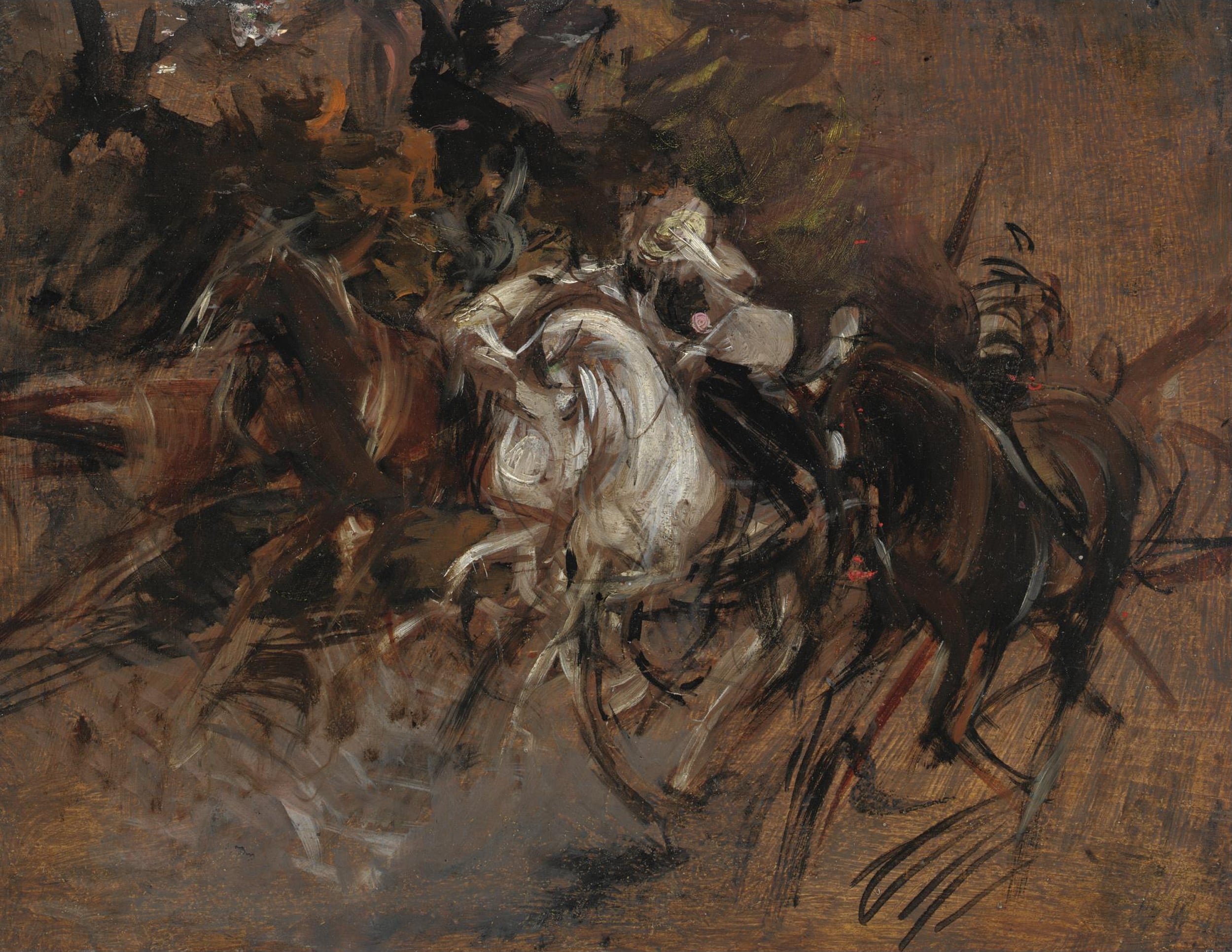 画面动感营造主题 - 无 - 展现马匹奔腾的动感画面 