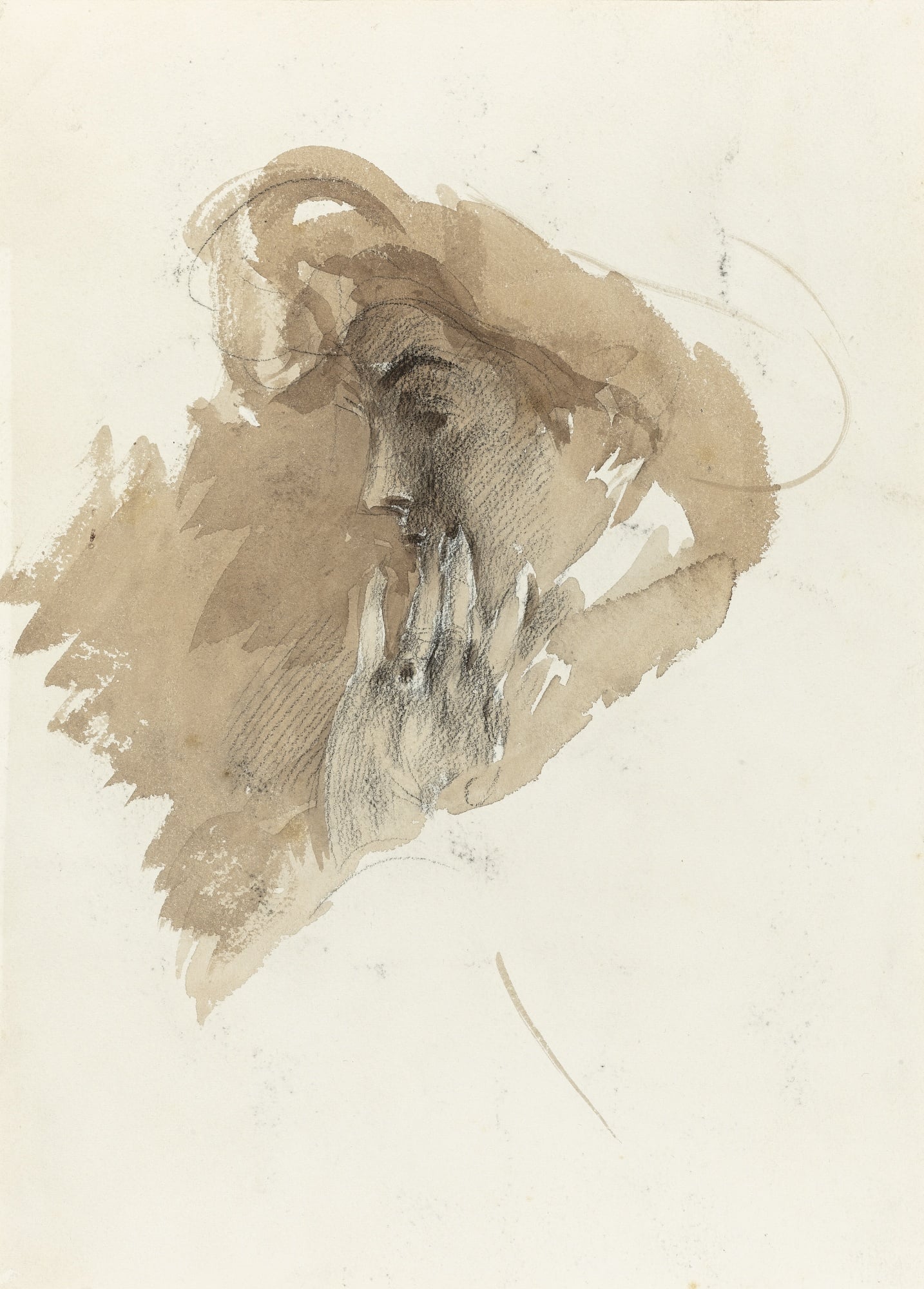 人物肖像刻画主题 - 佚名人物肖像速写 - 速写展现人物神态轮廓 