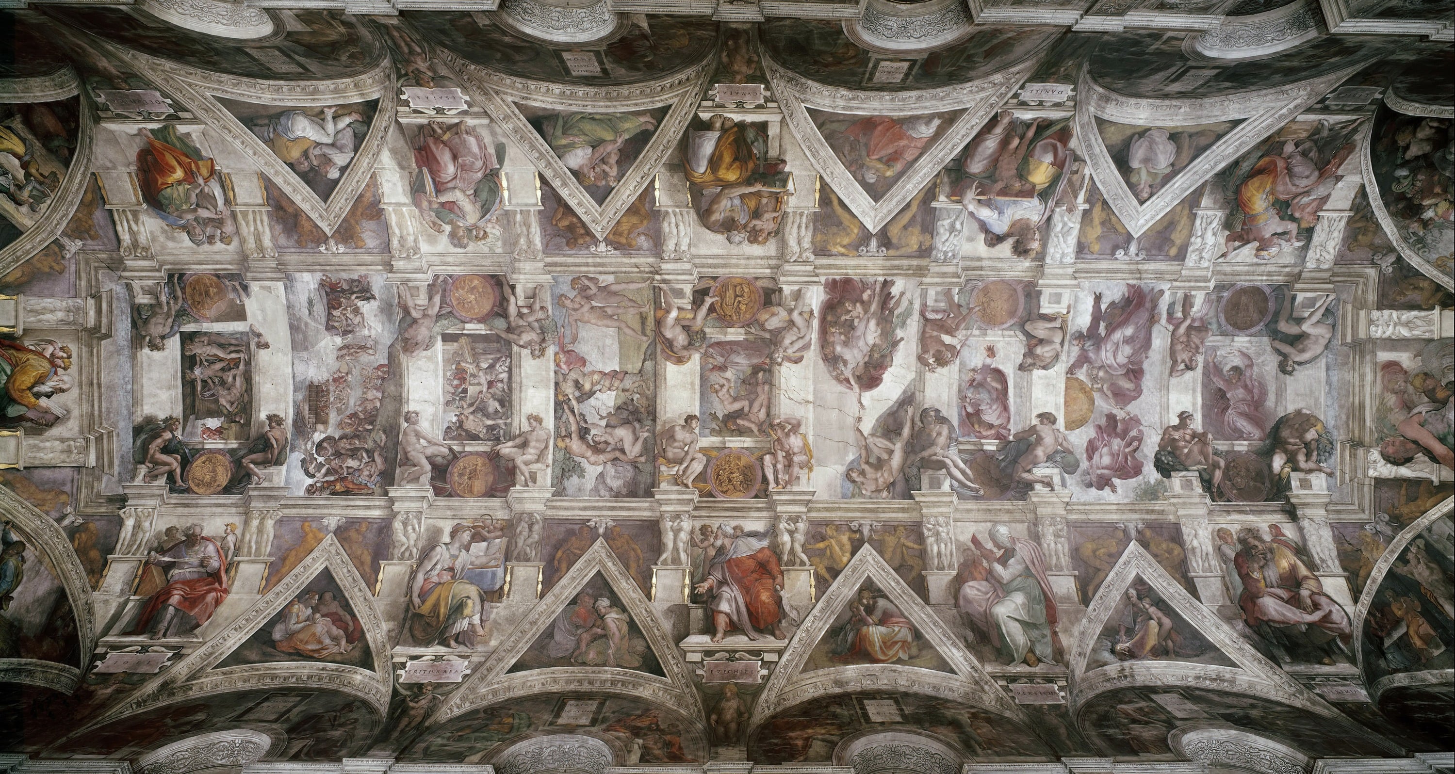 其他 - 西斯廷教堂天顶画 - 精美宗教题材绘画杰作 