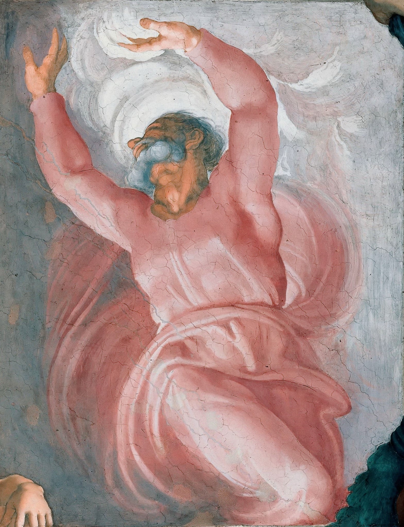 其他 - 上帝分开光明与黑暗 - 米开朗基罗宗教题材画作 