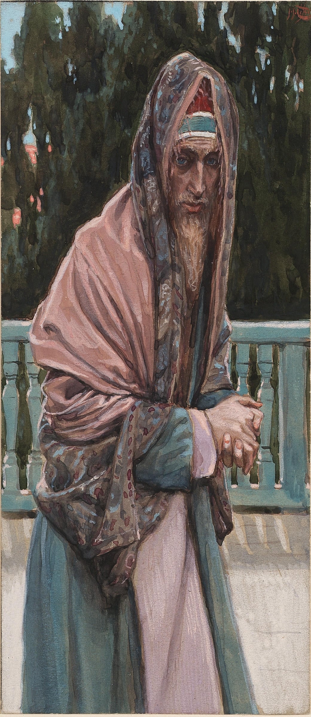 其他 - 未知 - 身着长袍老者双手交叠 