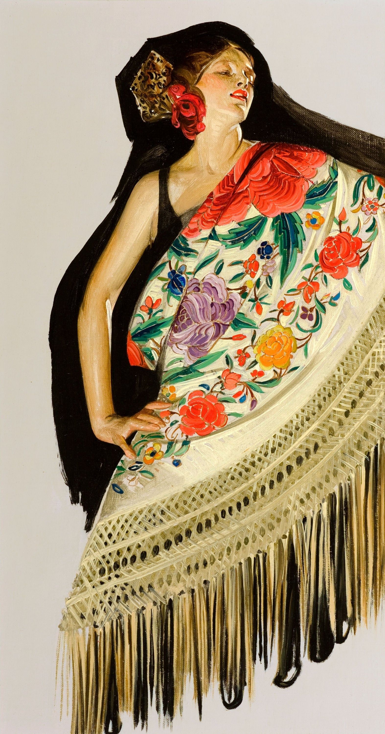 人物形象塑造主题 - 西班牙风情女郎 - 绘西班牙女郎艳丽服饰 