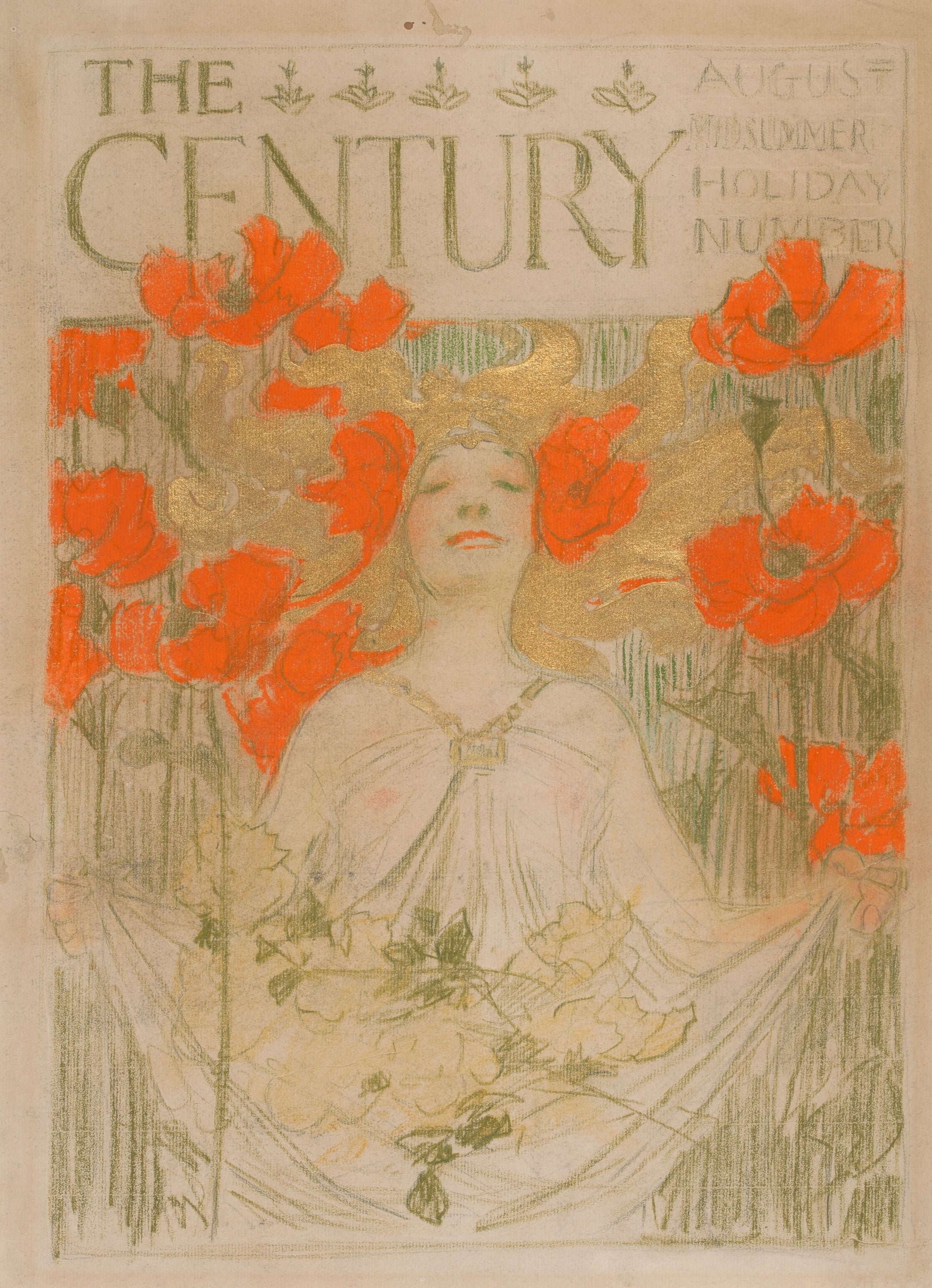 商业艺术表达主题 - The Century - 女性与花卉的优雅展现 