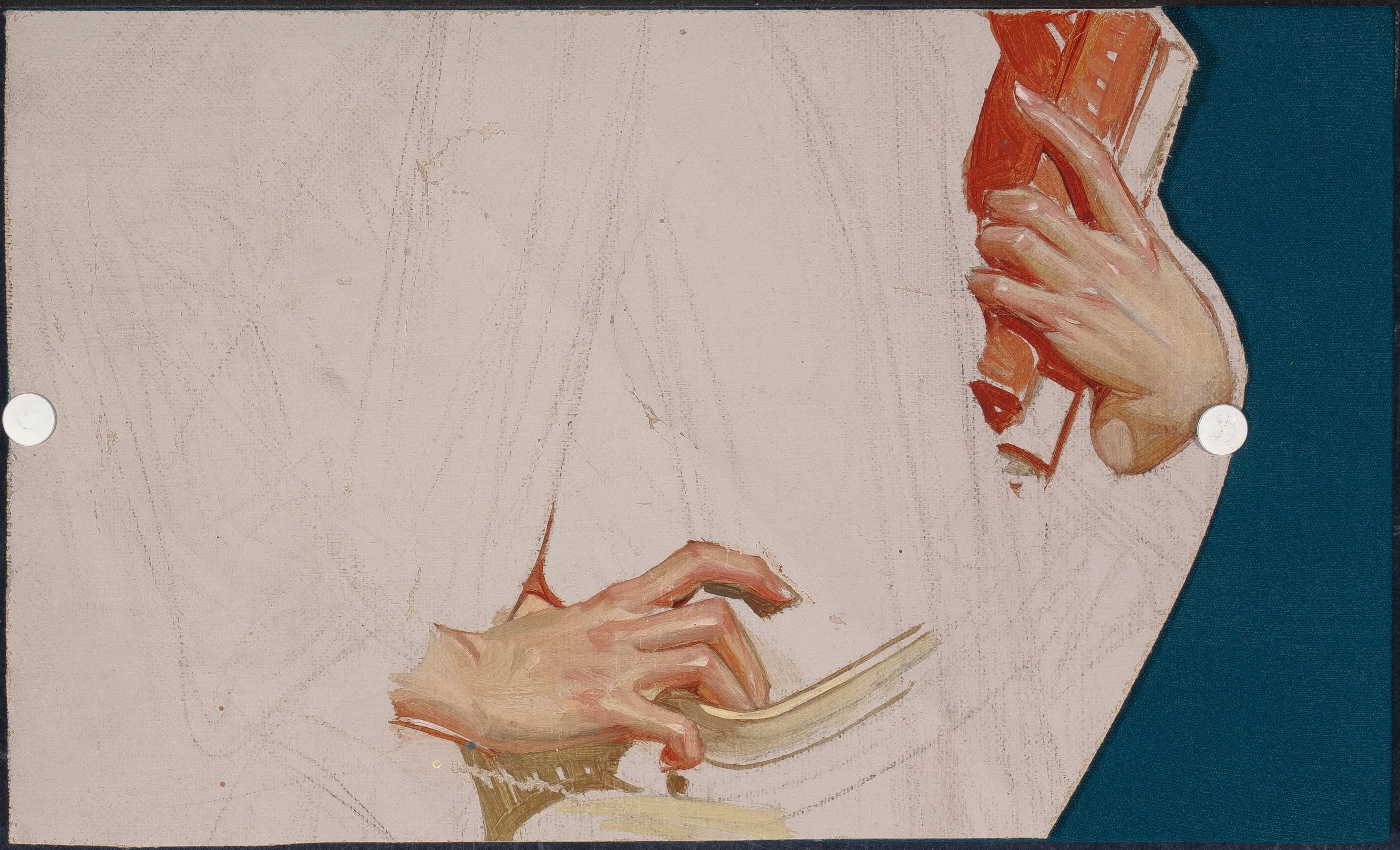 人物形象塑造主题 - 手部姿态画作 - 描绘手部姿态的绘画 