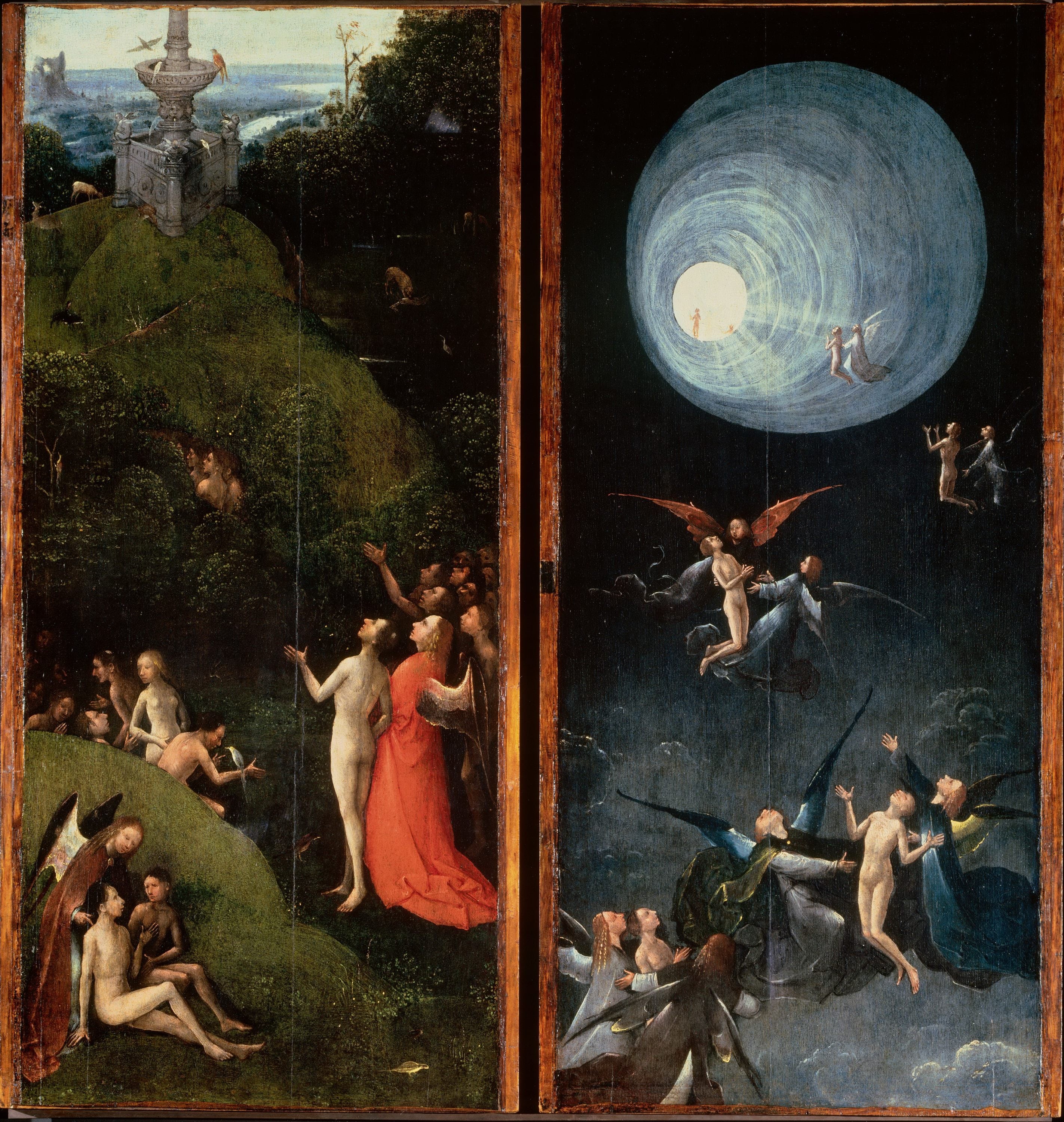 宗教寓言故事主题 - 最后的审判 - 描绘灵魂升天与场景 