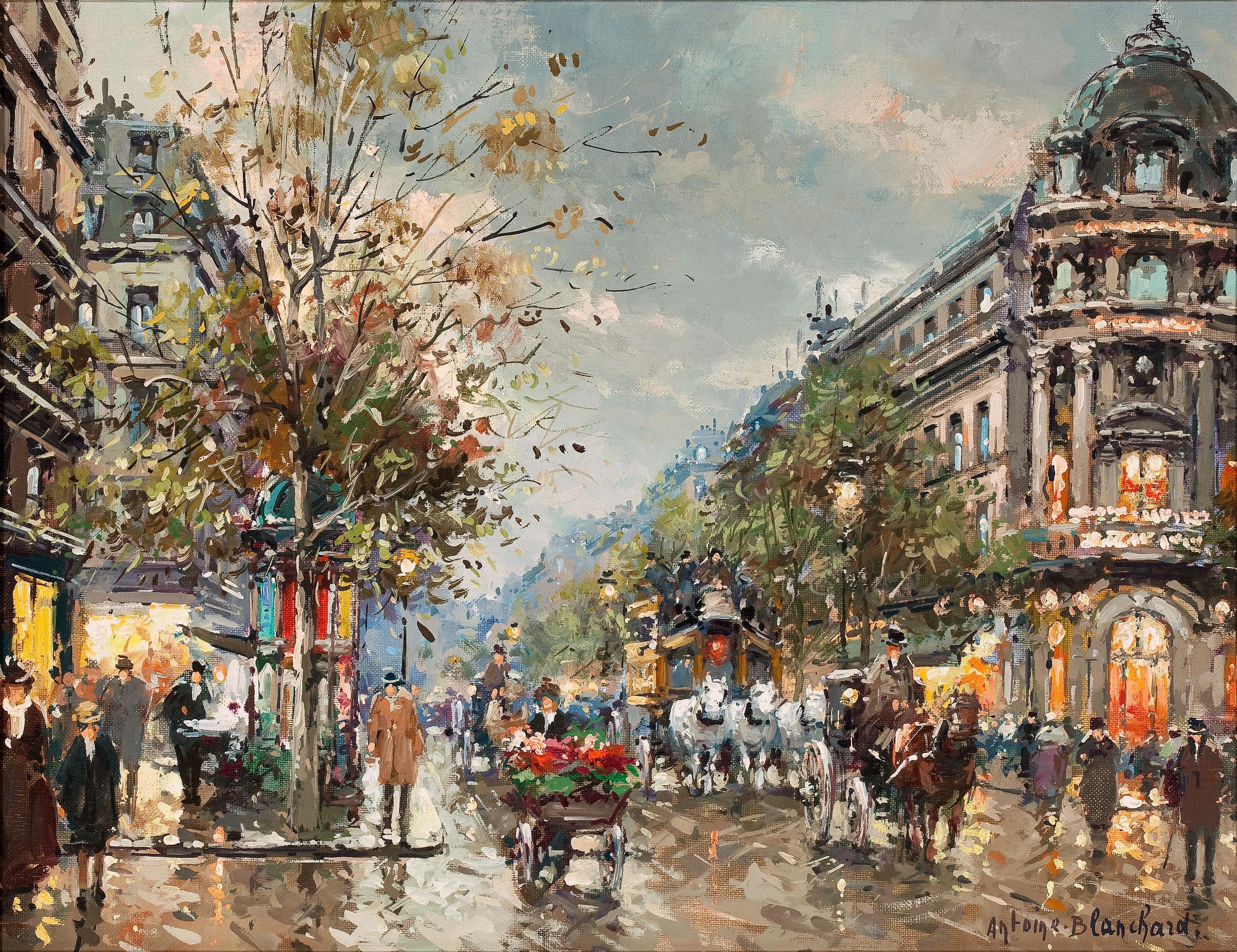 社会风俗场景主题 - 城市街景 - 展现旧时城市街道风情 