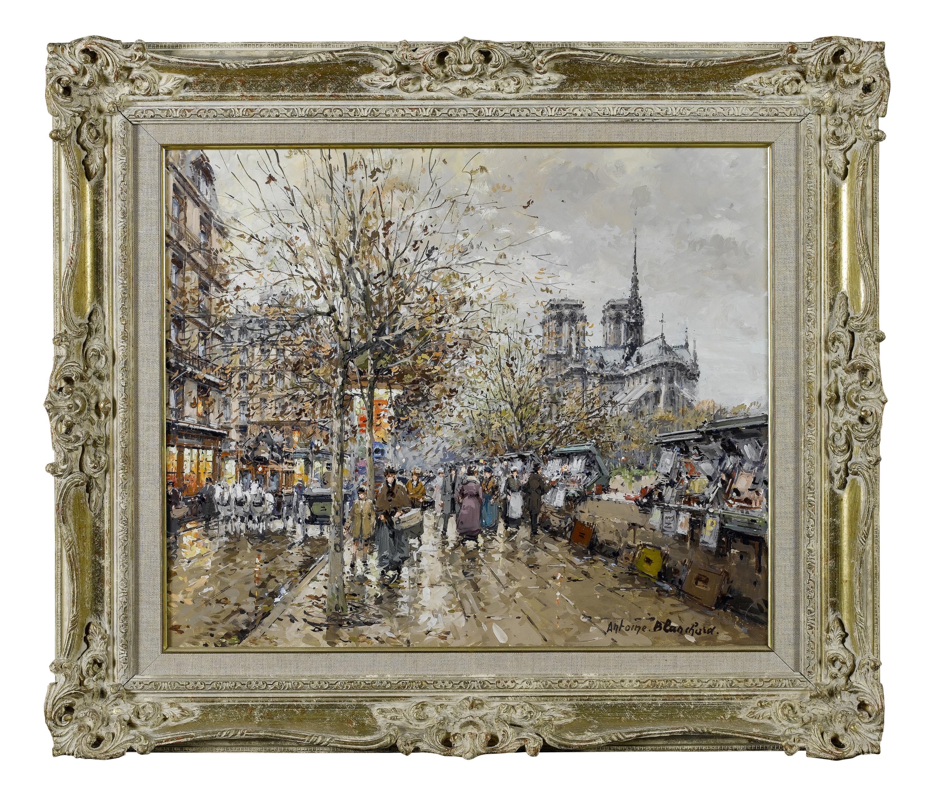 社会风俗场景主题 - 巴黎街头景象 - 展现巴黎街头热闹氛围 