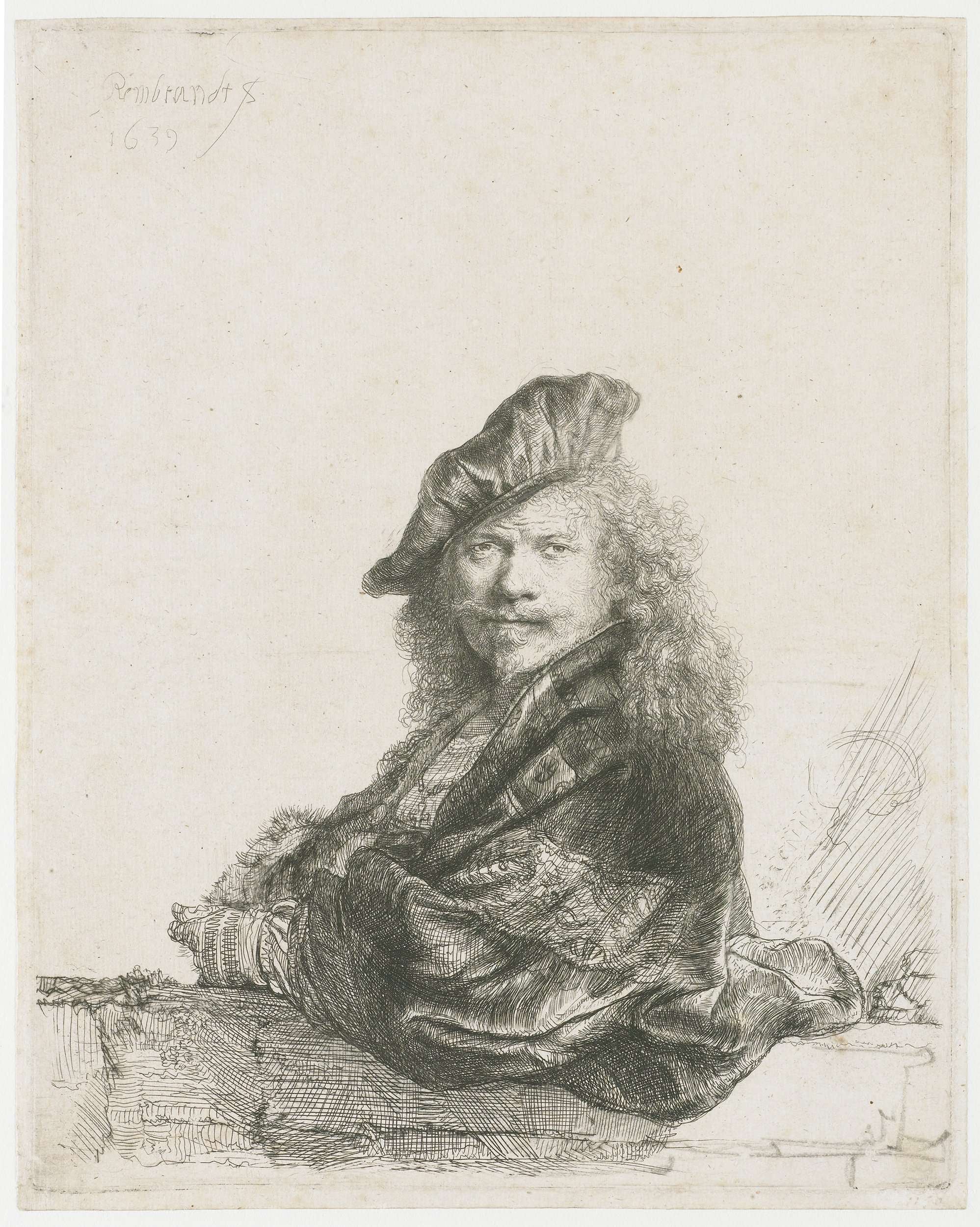 人物肖像刻画主题 - 自画像 - 伦勃朗的经典人物描绘 