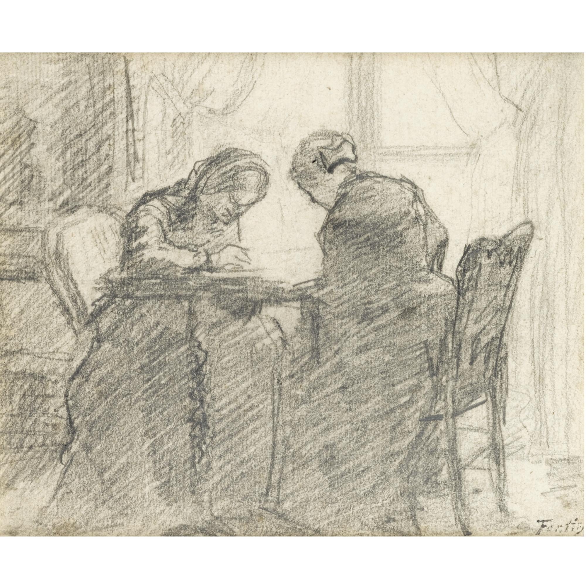 室内场景营造主题 - 无具体名字 - 两人于室内桌边互动 