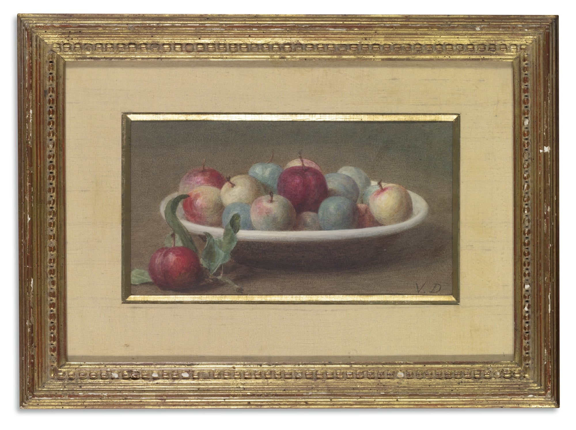 静物花卉描绘主题 - 果盘静物 - 盘中多彩水果的精致呈现 