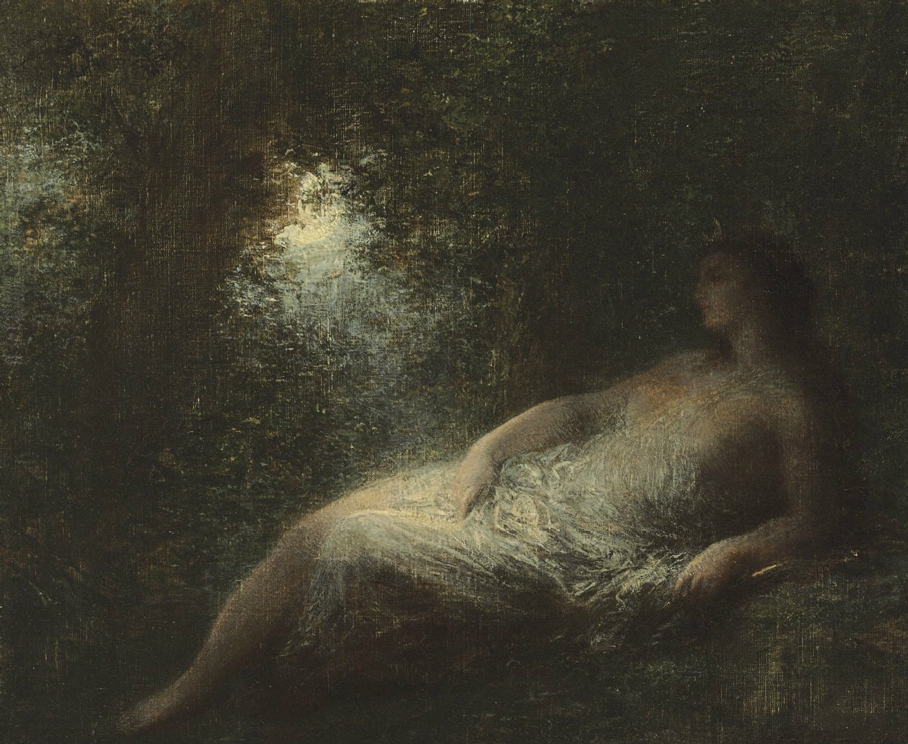 光影效果运用主题 - 未知名作品 - 光影交织下的人物休憩 