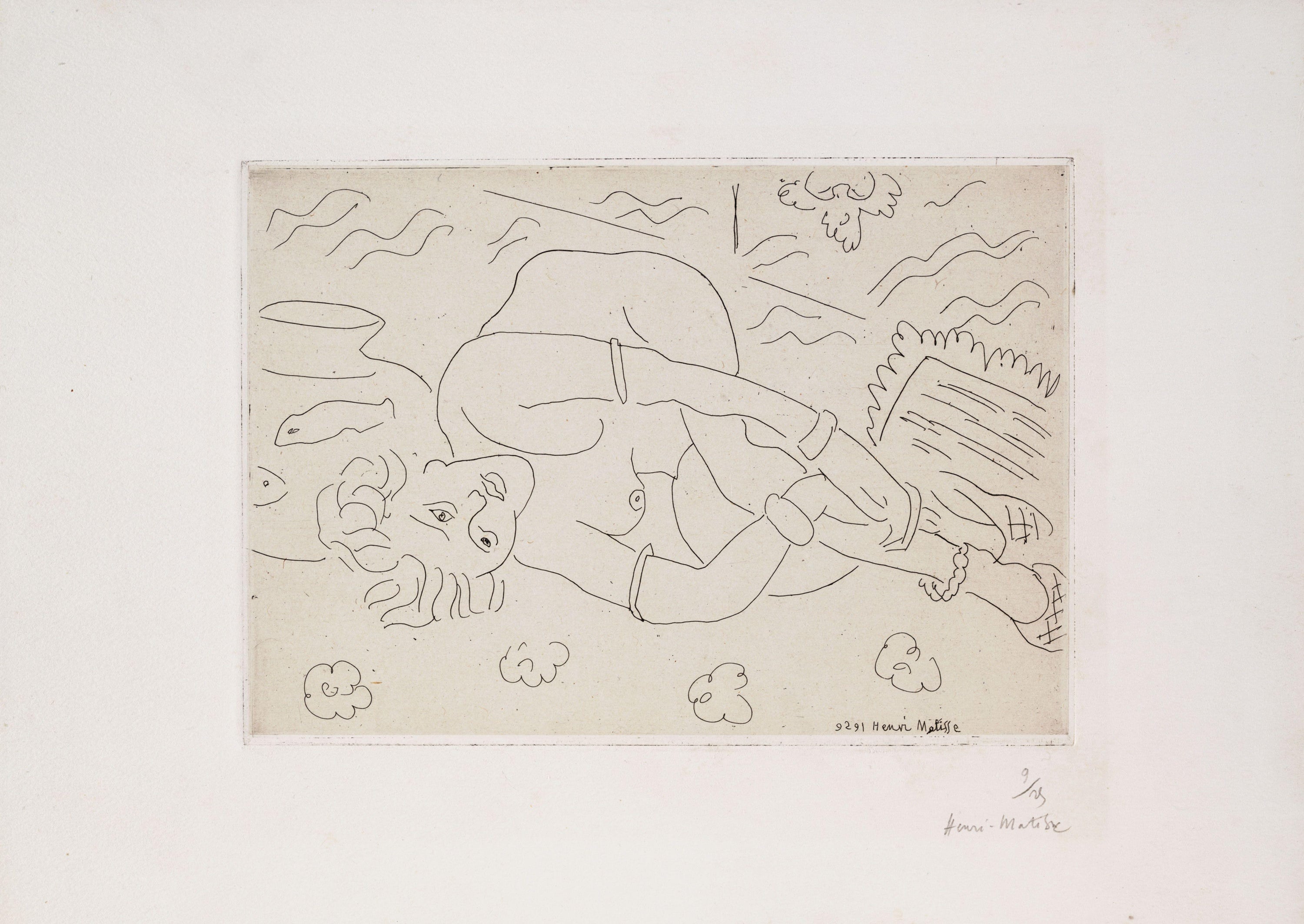 人体形态表现主题 - 无题 - 简洁线条展现人体姿态 