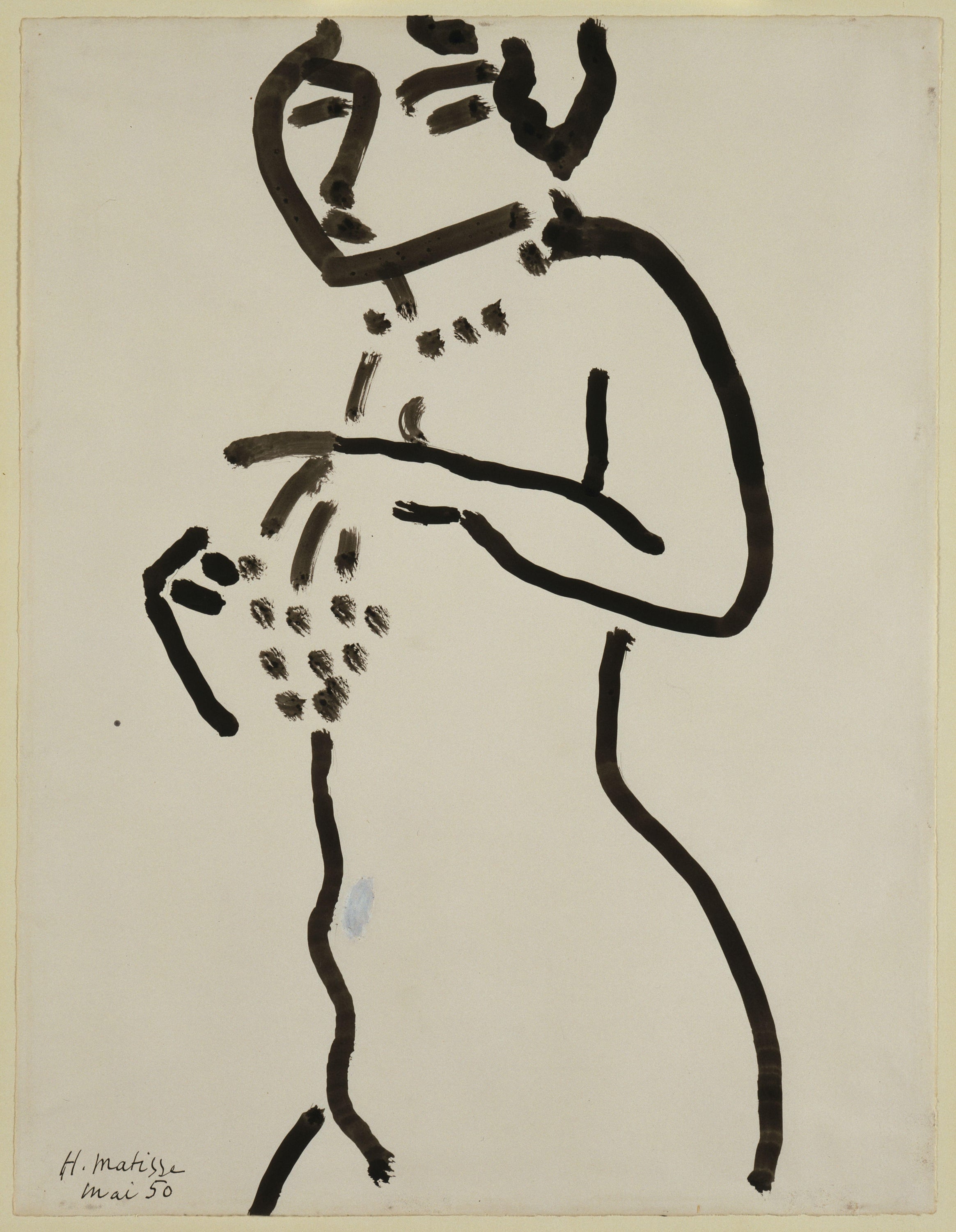 人体形态表现主题 - 无题 - 简洁线条勾勒人体形态 