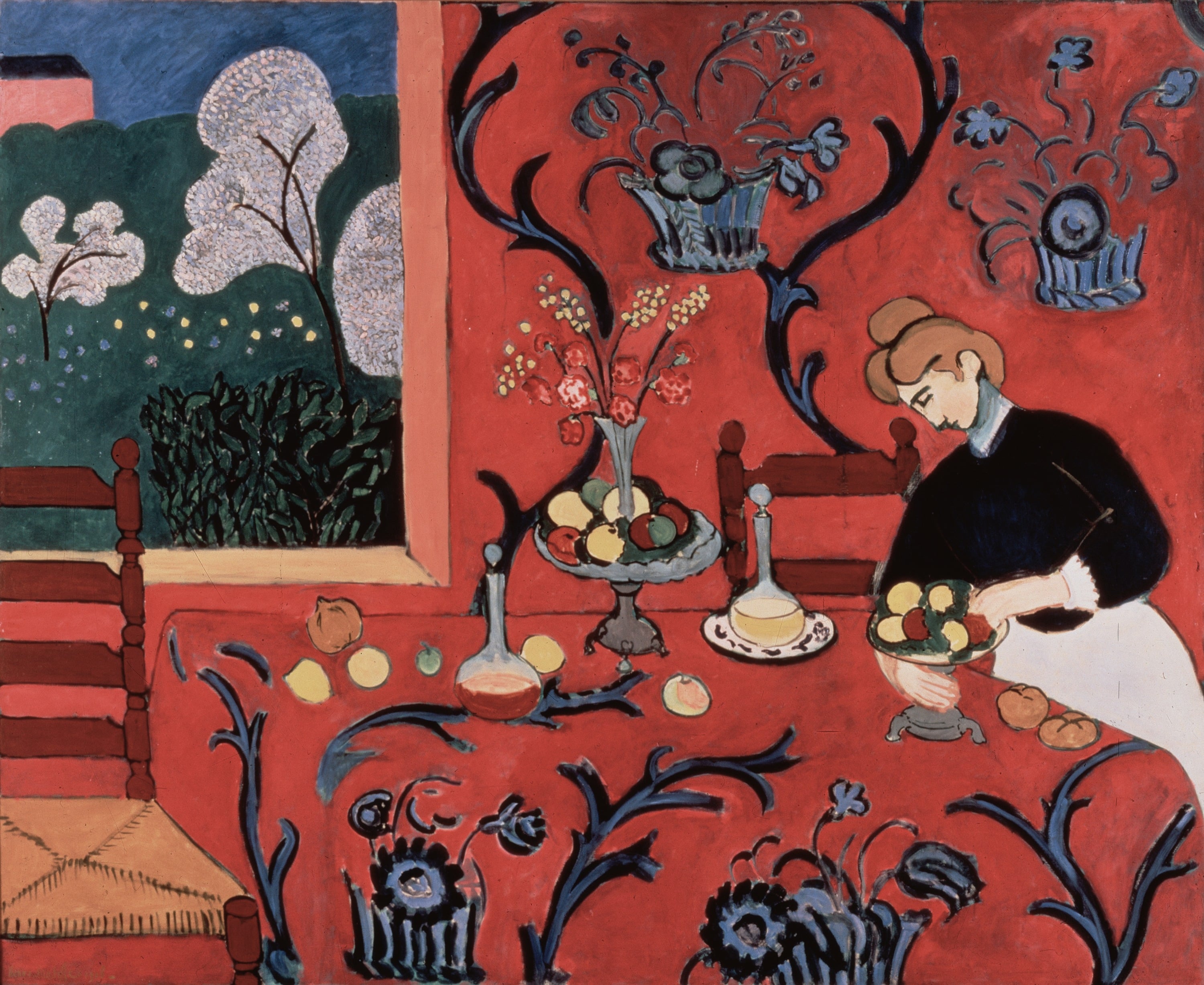 色彩构成创新主题 - 红色和谐 - 红为主调展现和谐场景 