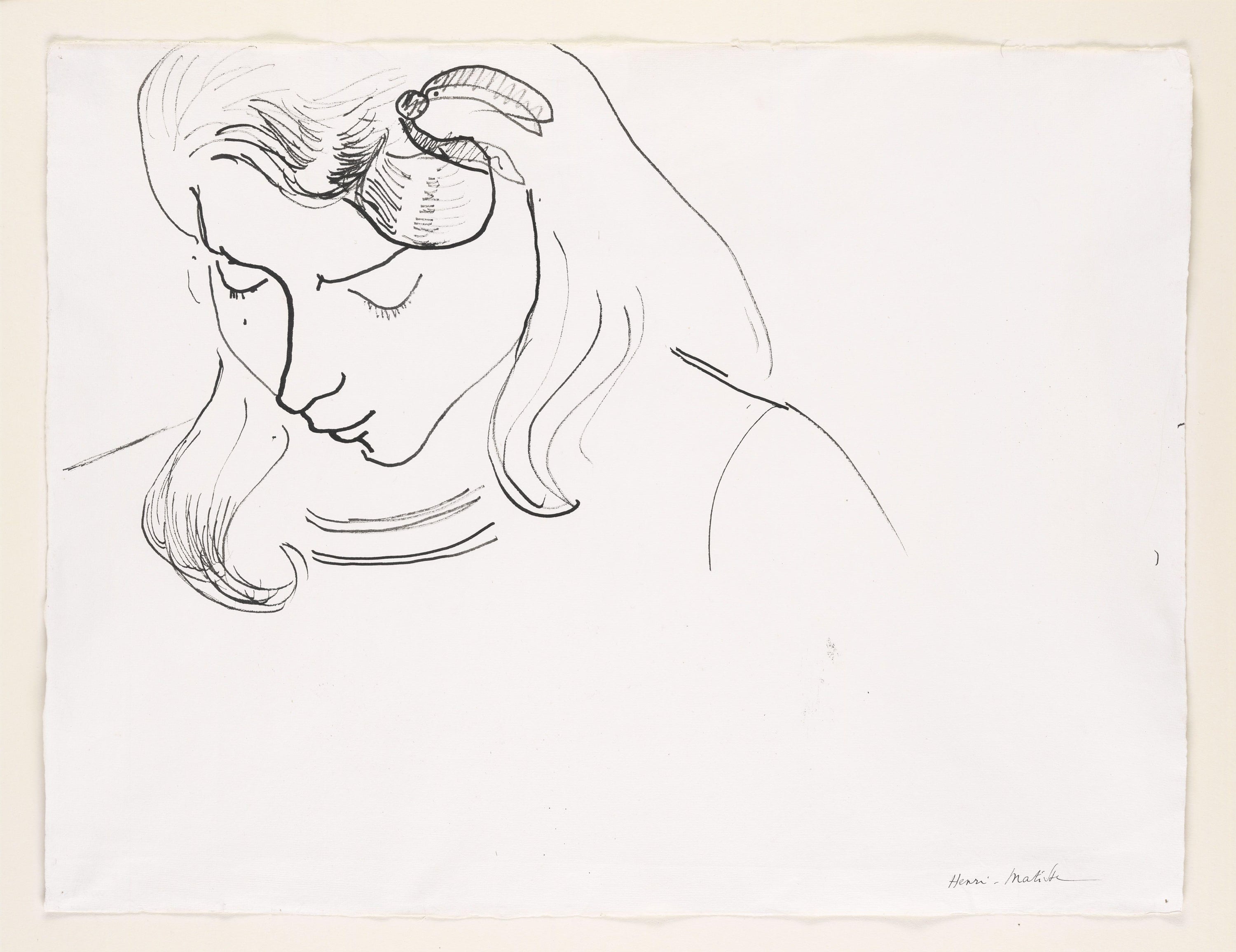 人体形态表现主题 - 无题 - 简洁线条勾勒女性形态 