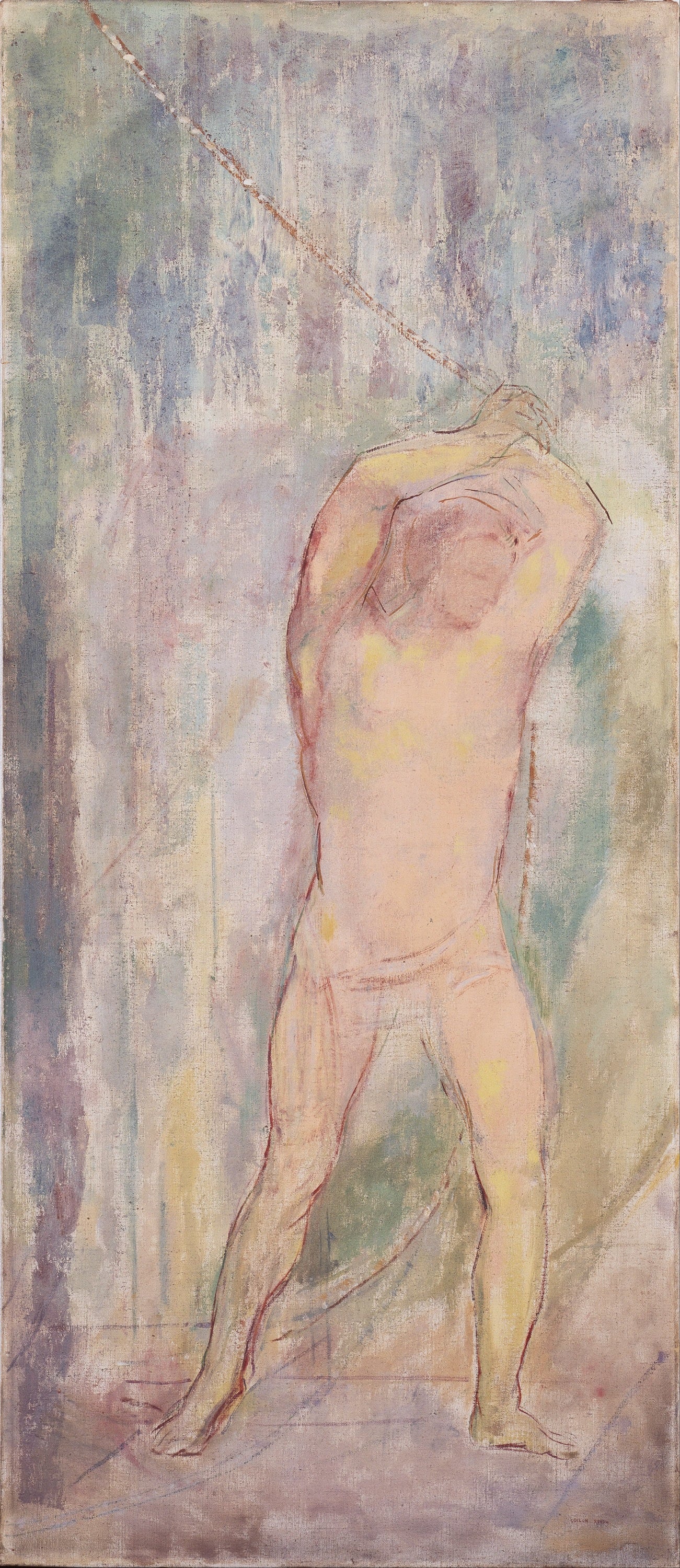 内心世界表达主题 - 无明确名字 - 人物姿态展现内心状态 