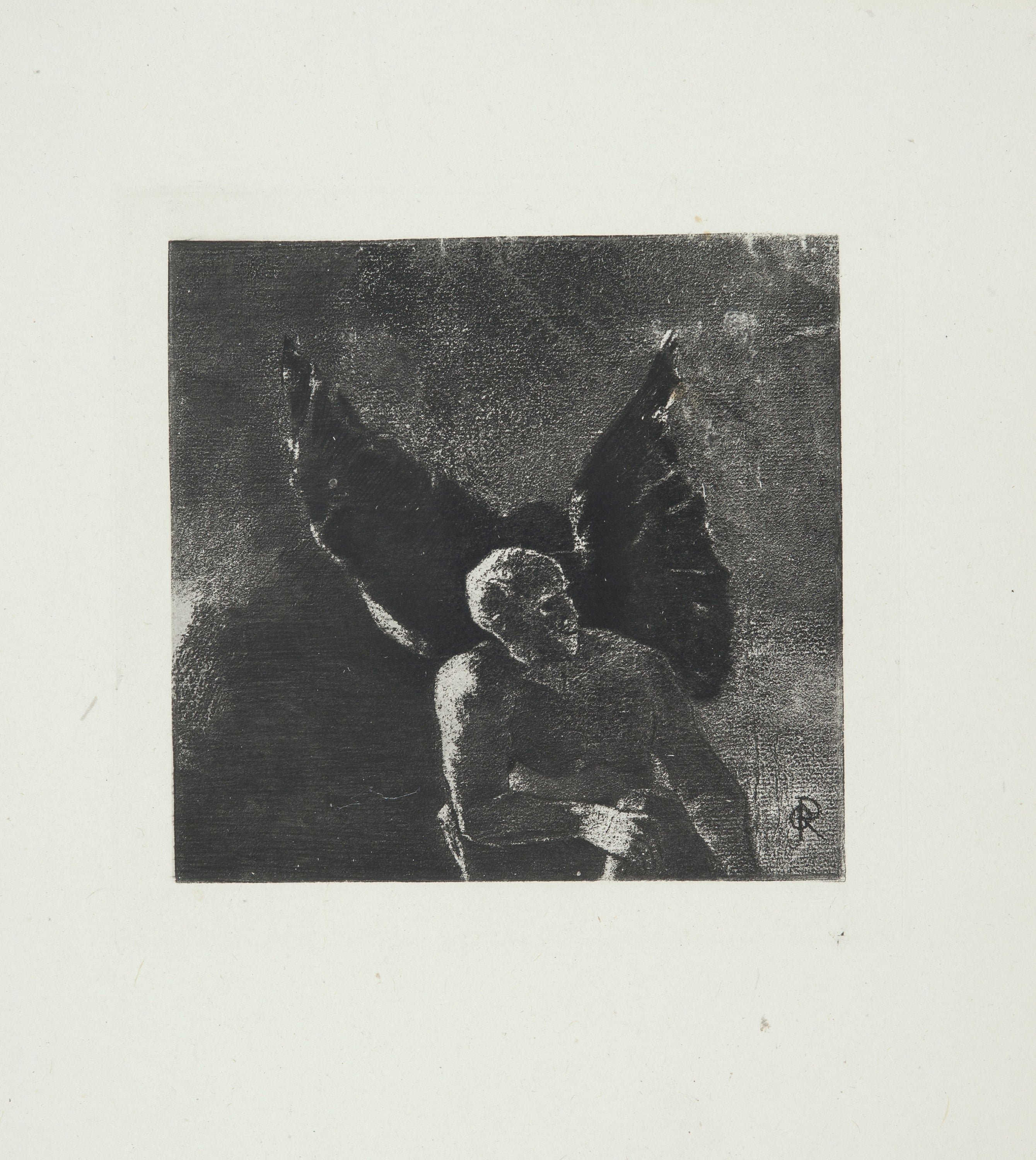 神秘主义氛围主题 - 未知作品 - 神秘人物伴暗黑羽翼 