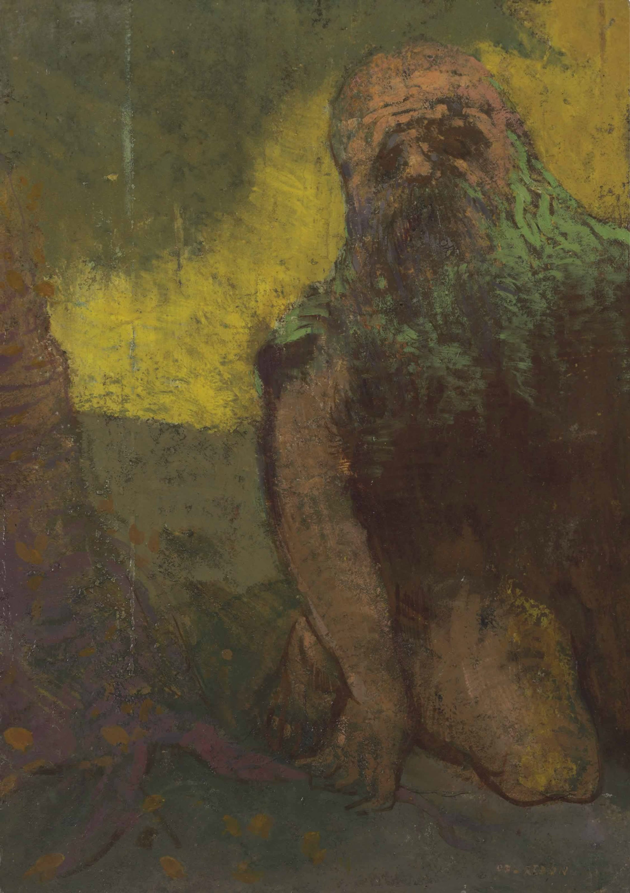 独特艺术风格主题 - 未知作品 - 独特笔触绘神秘老者 