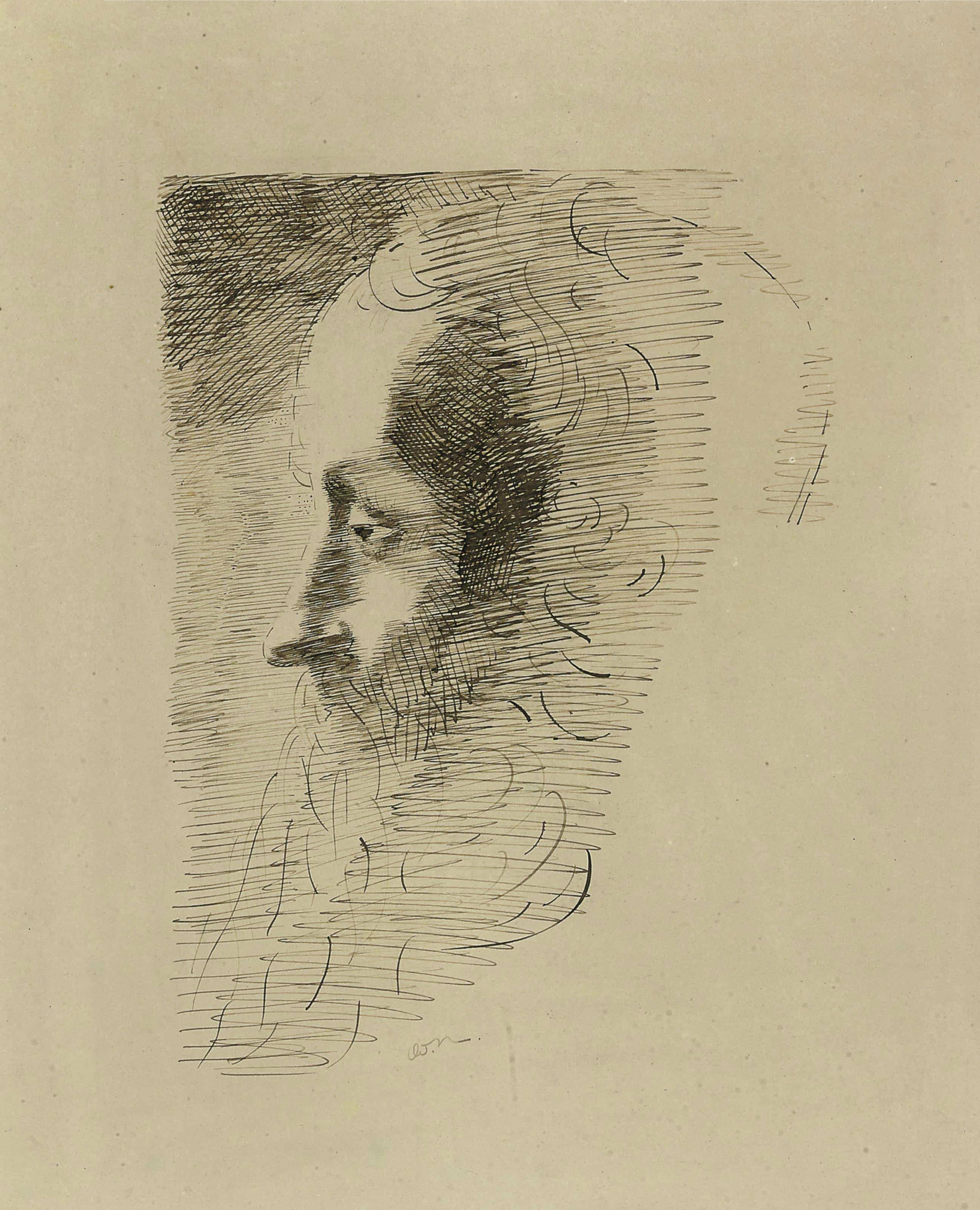 其他 - 人物素描 - 线条勾勒人物侧颜