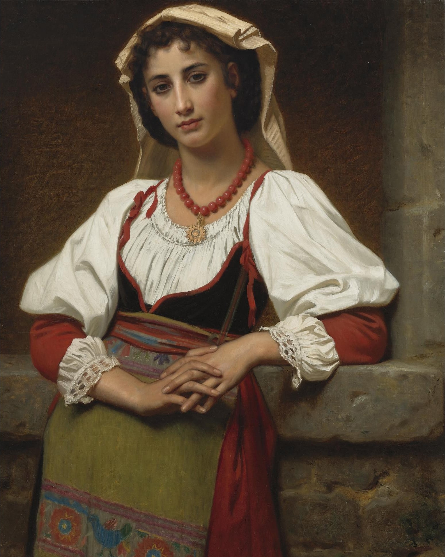 乡村少女形象主题 - 未命名 - 着传统服饰的乡村少女 