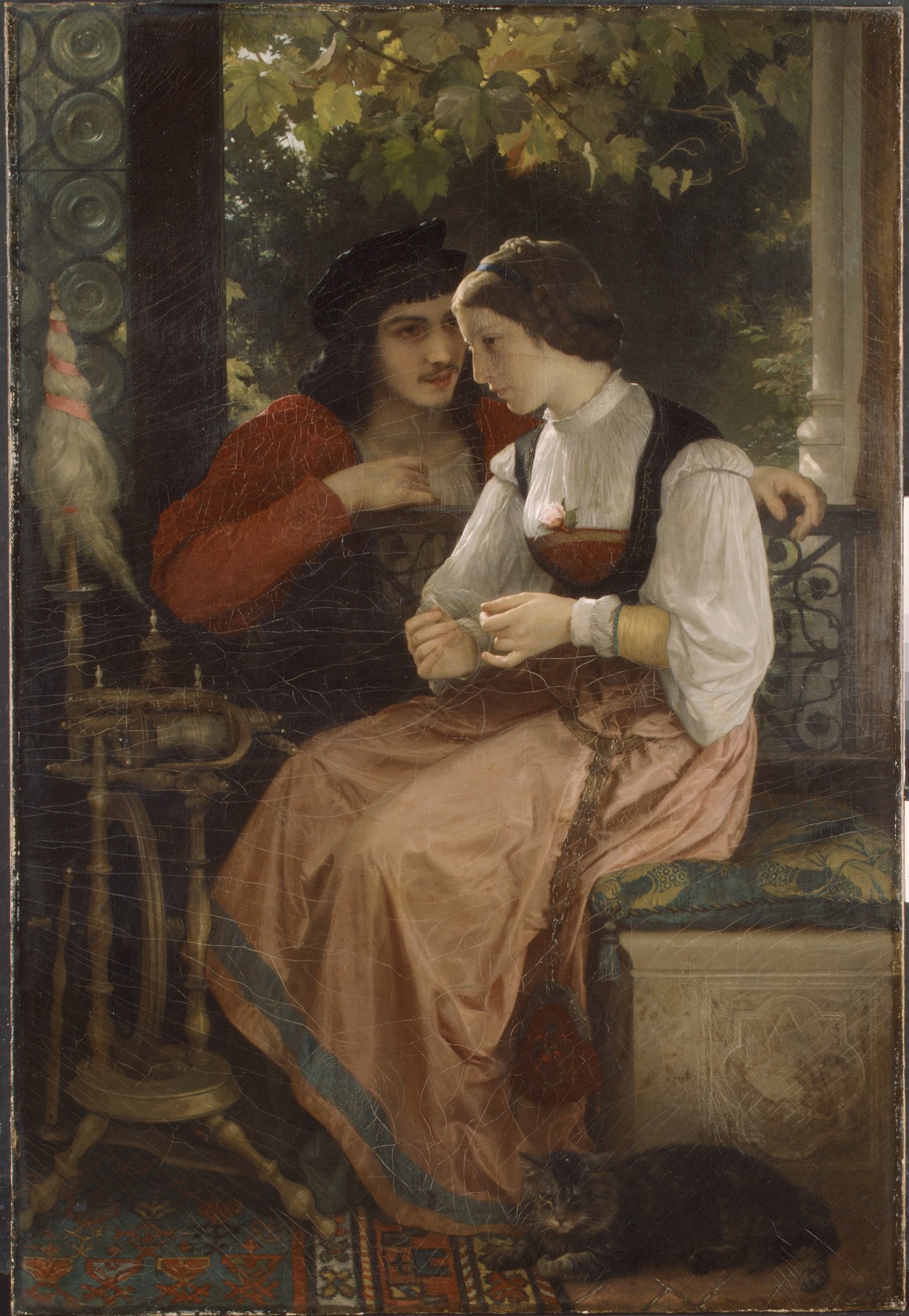 道德情感传达主题 - 未知 - 男女亲昵展现情感互动 