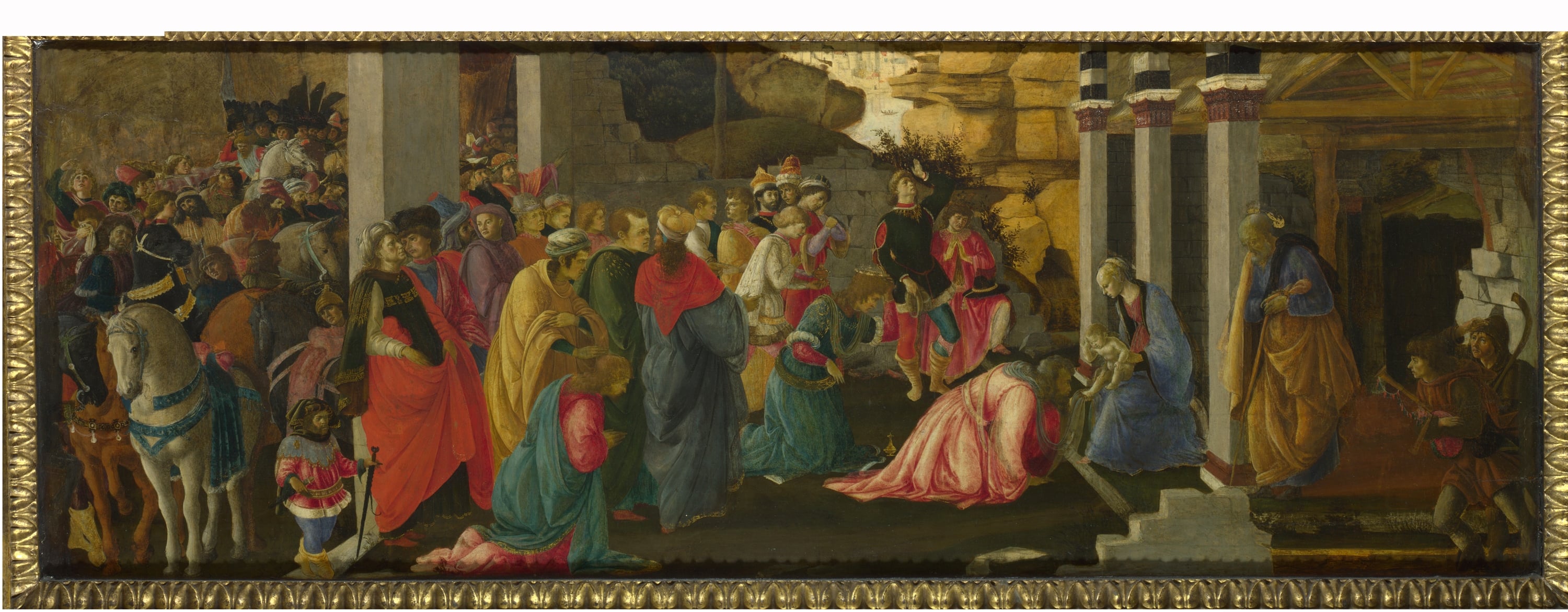 神话宗教故事主题 - 三王来朝 - 描绘三王朝拜圣婴场景 