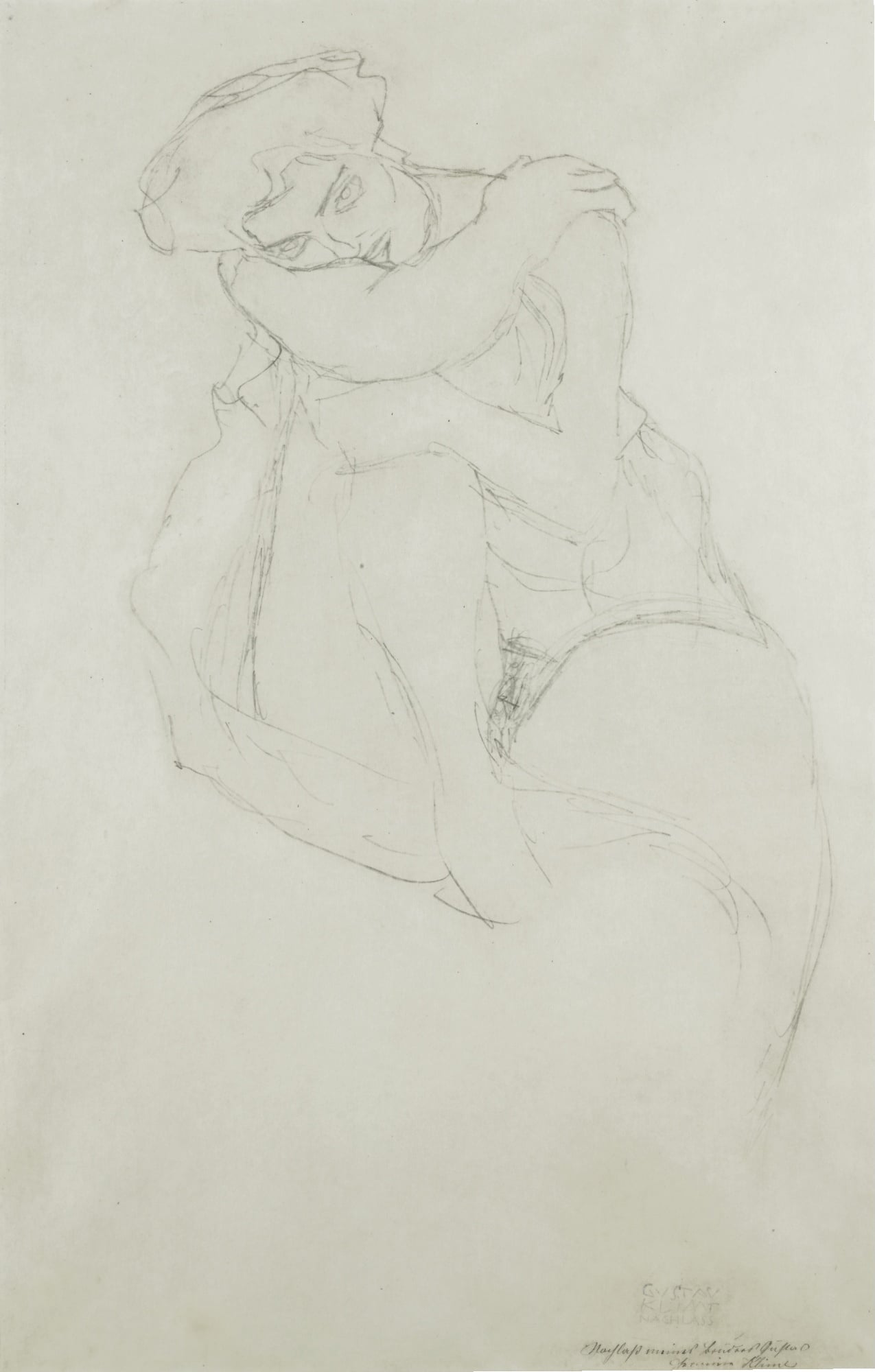 女性人体之美主题 - 无题 - 线条勾勒女性身体姿态 