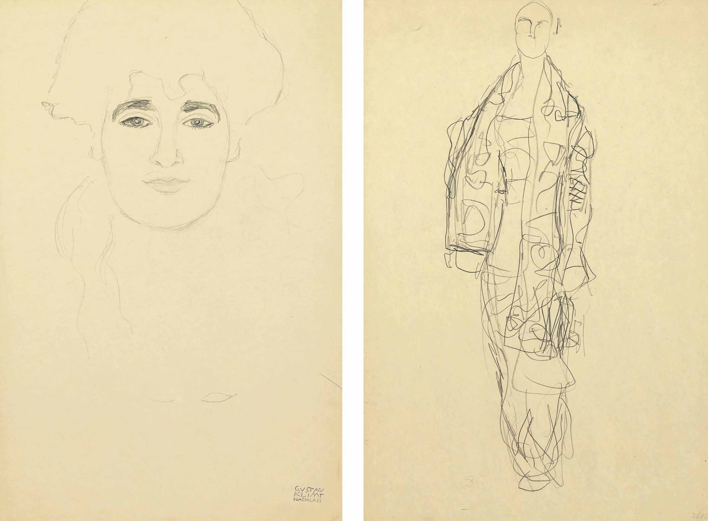 其他 - 人物速写 - 简洁线条勾勒人物形态 