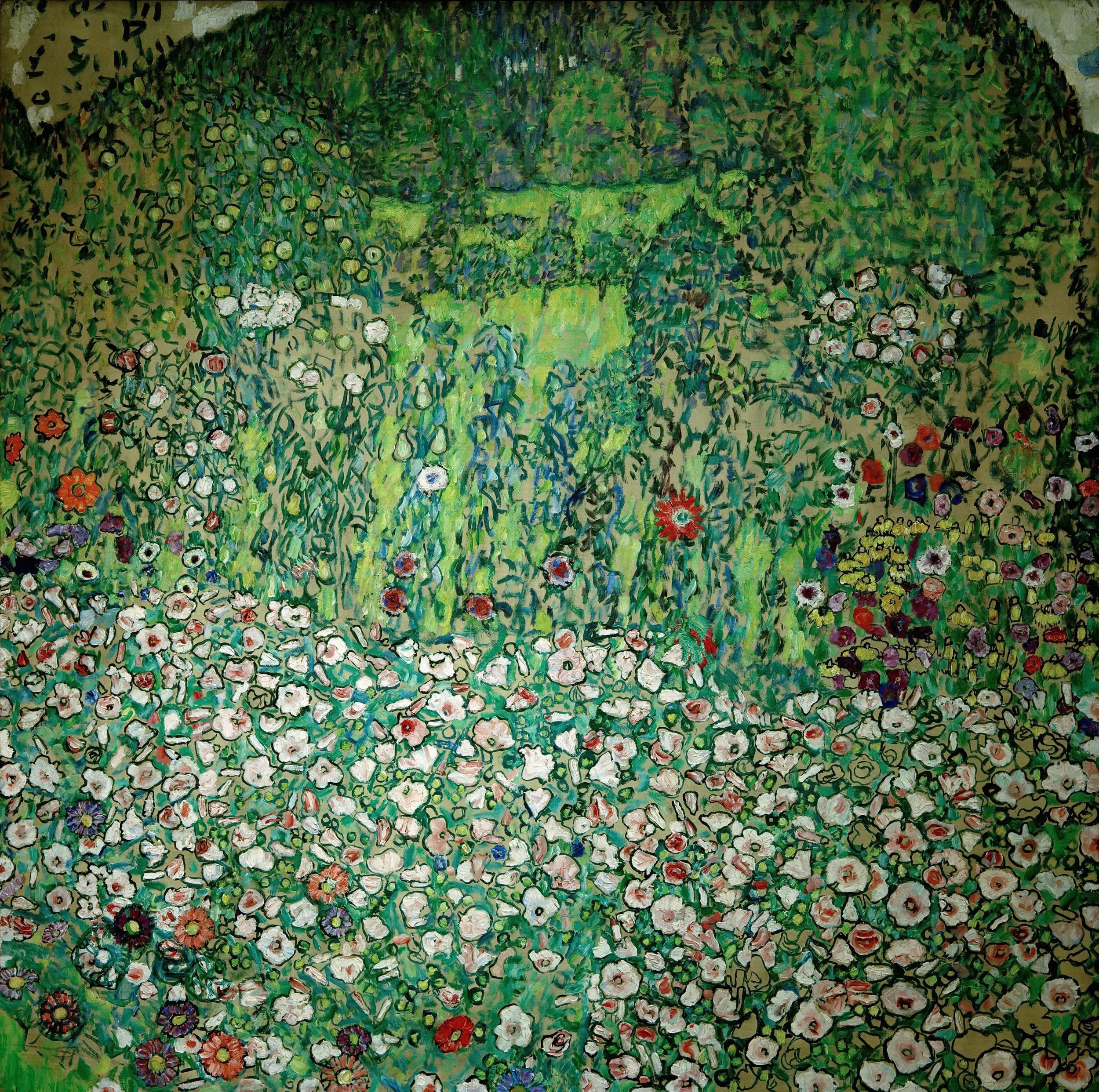 装饰艺术风格主题 - 花园 - 缤纷花卉构成装饰画面 