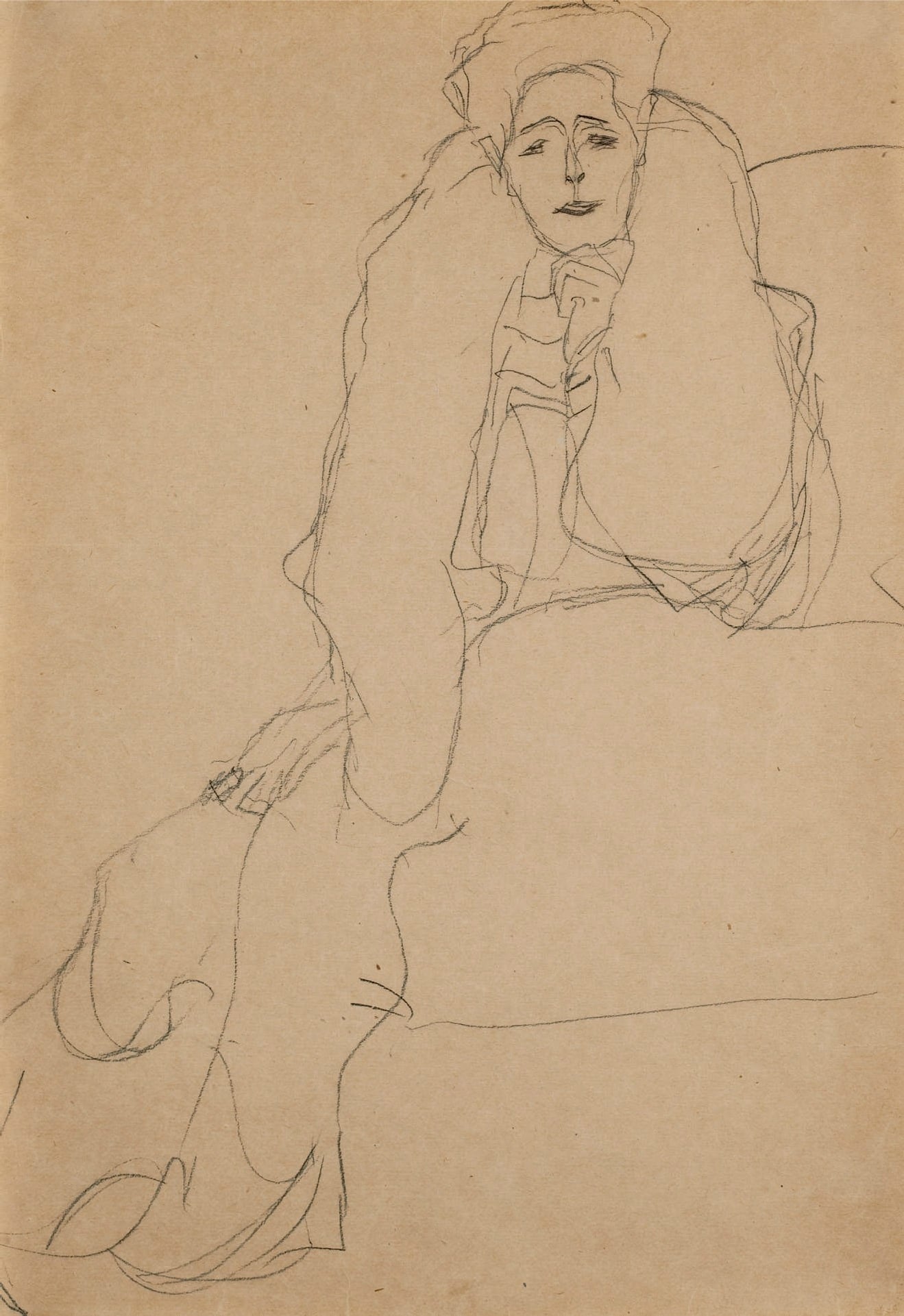 其他 - 无题 - 简洁线条勾勒人物姿态 