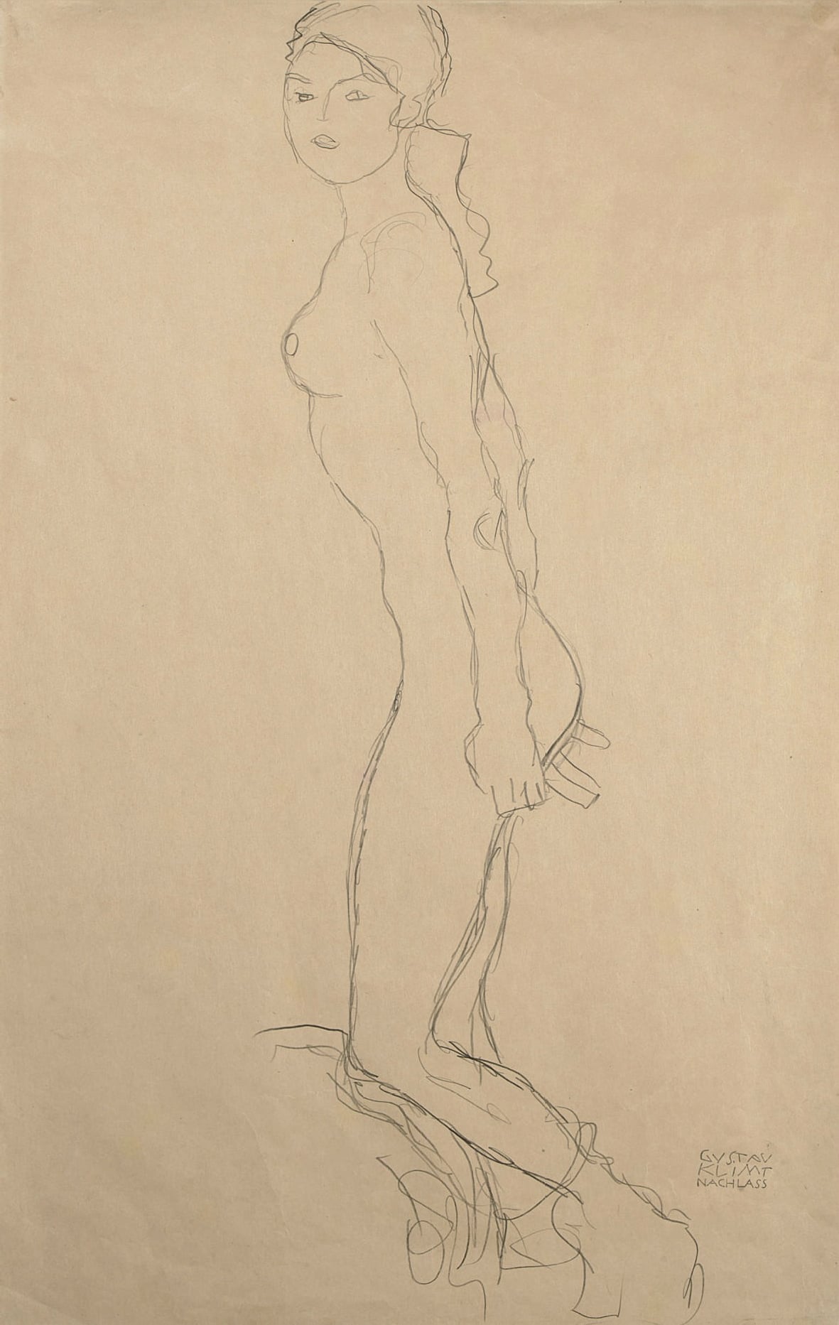 女性人体之美主题 - 女性人体素描 - 勾勒女性身体线条轮廓 