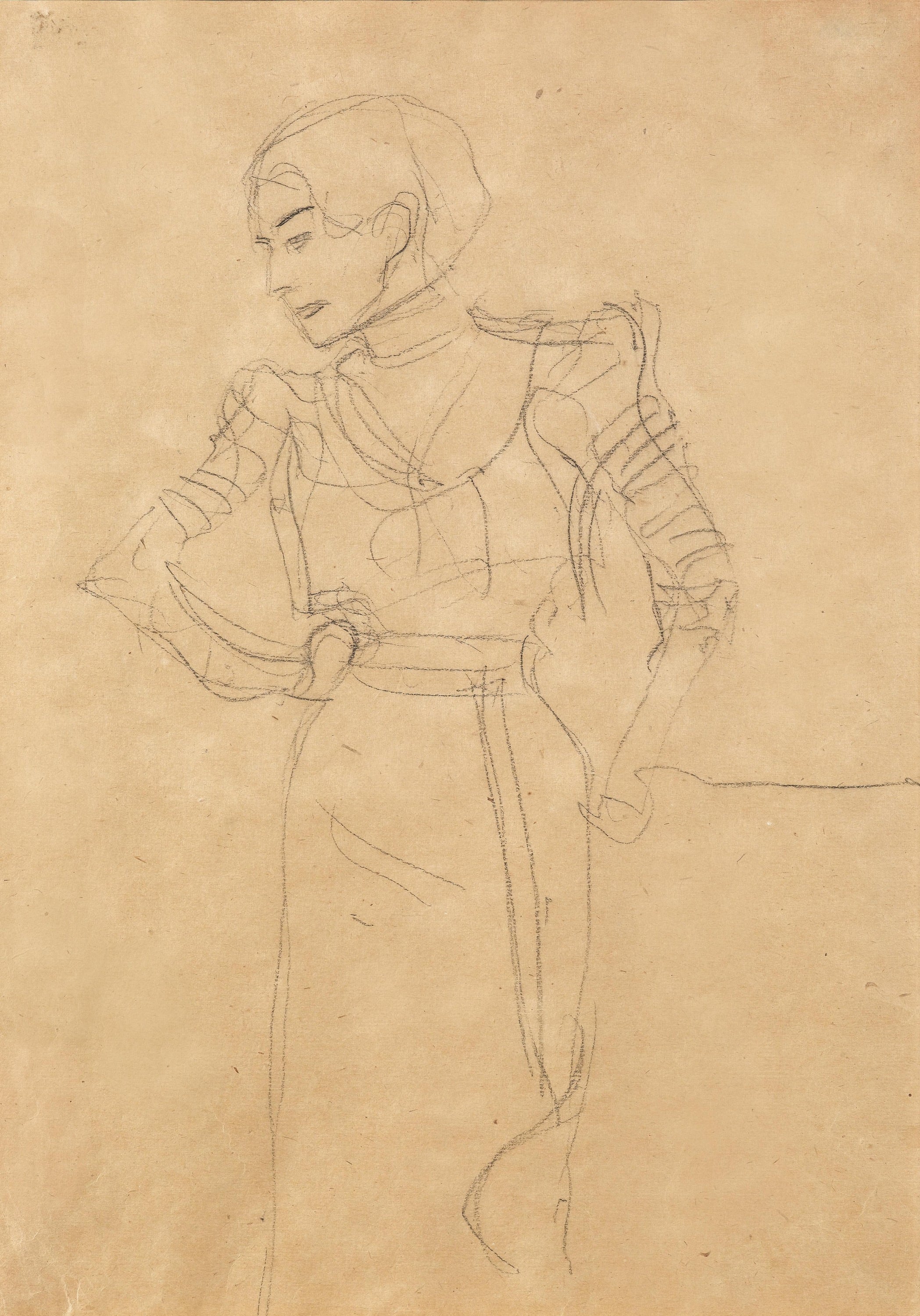 其他 - 无题 - 人物姿态线条简洁勾勒 