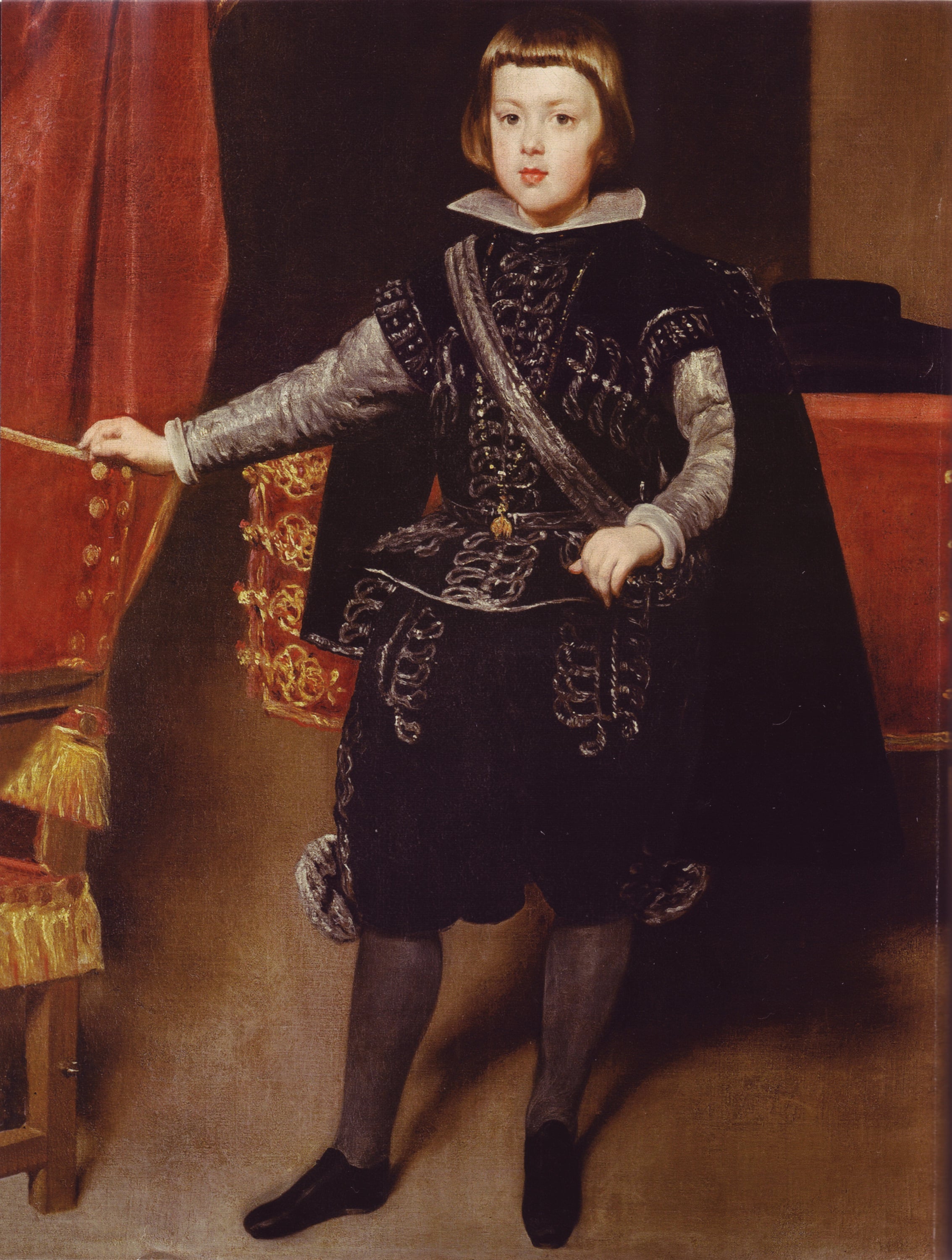 宫廷肖像刻画主题 - 菲利普四世之子肖像 - 展现王子华贵庄重形象 