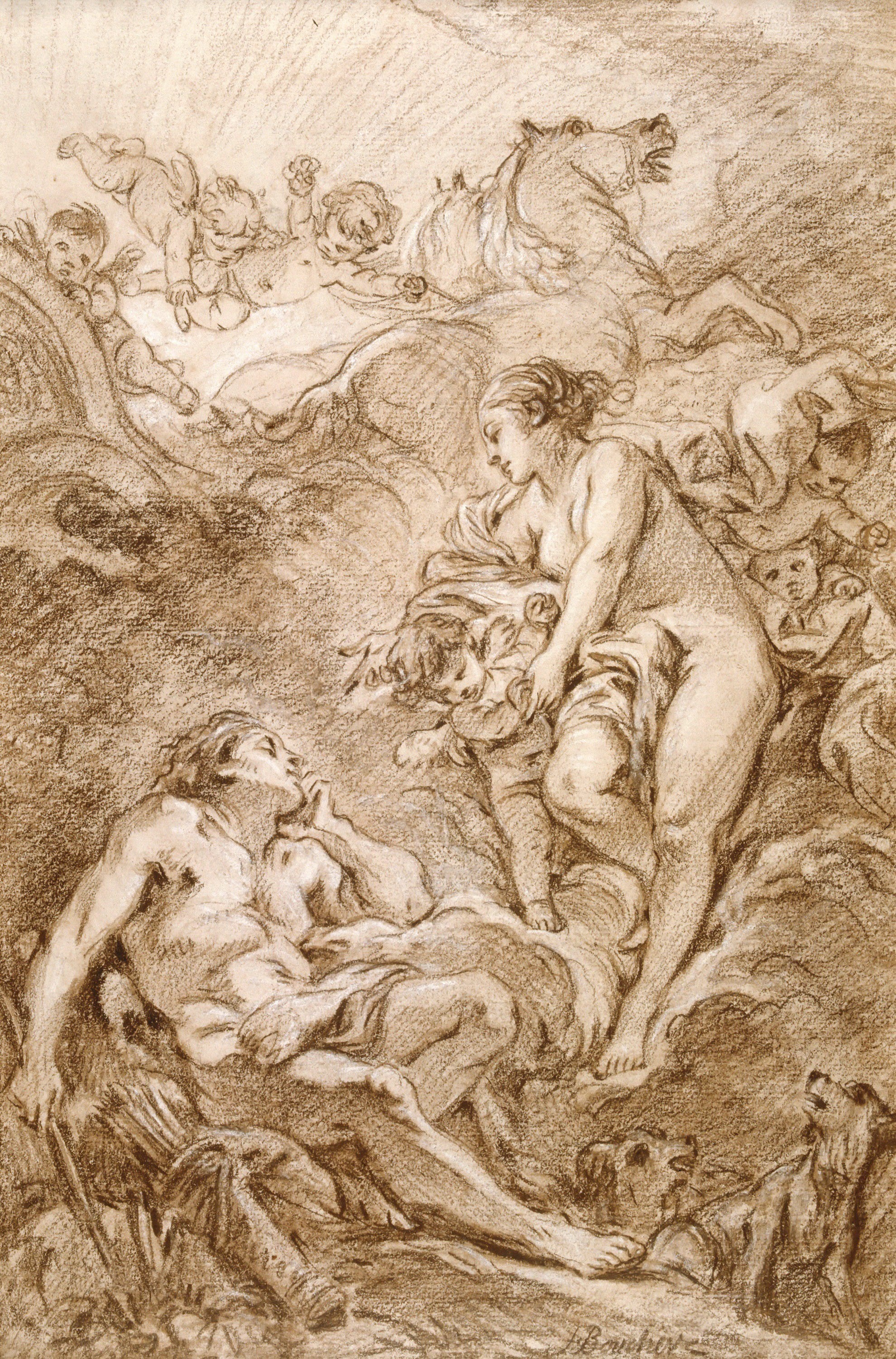 神话色情场景主题 - 未知 - 神话人物的亲密互动 