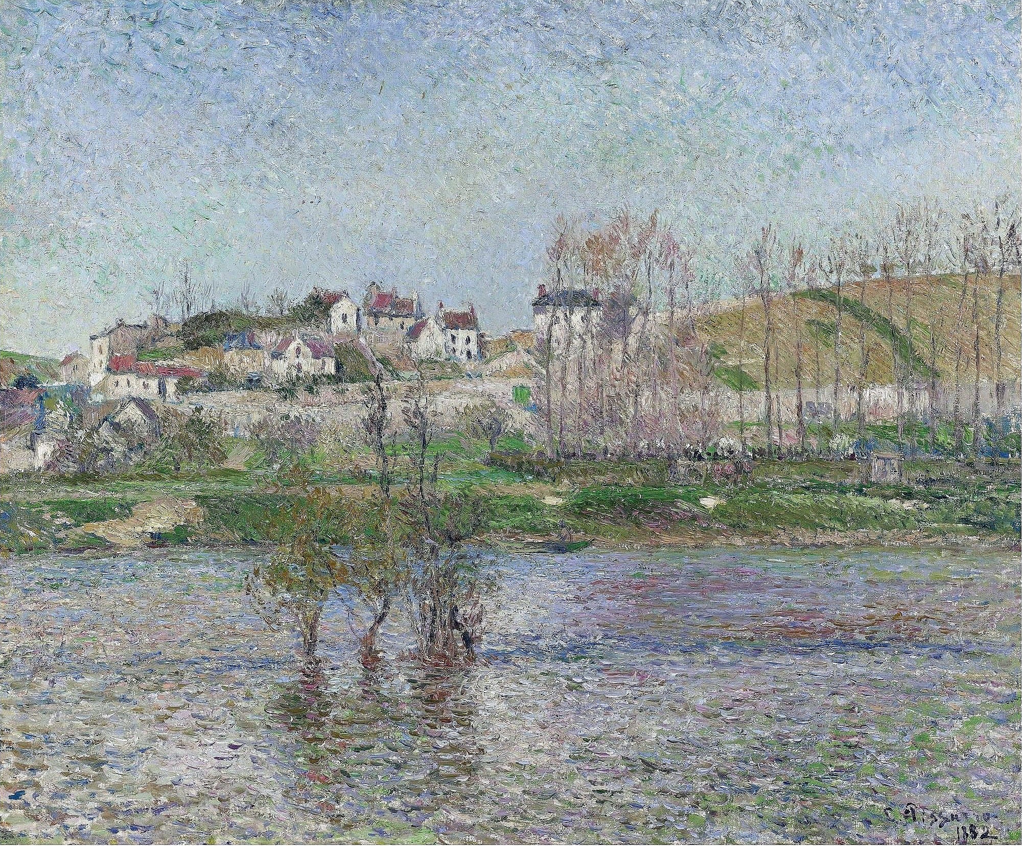 乡村风景风貌主题 - 河畔乡村景致 - 河畔乡村风光宁静优美 