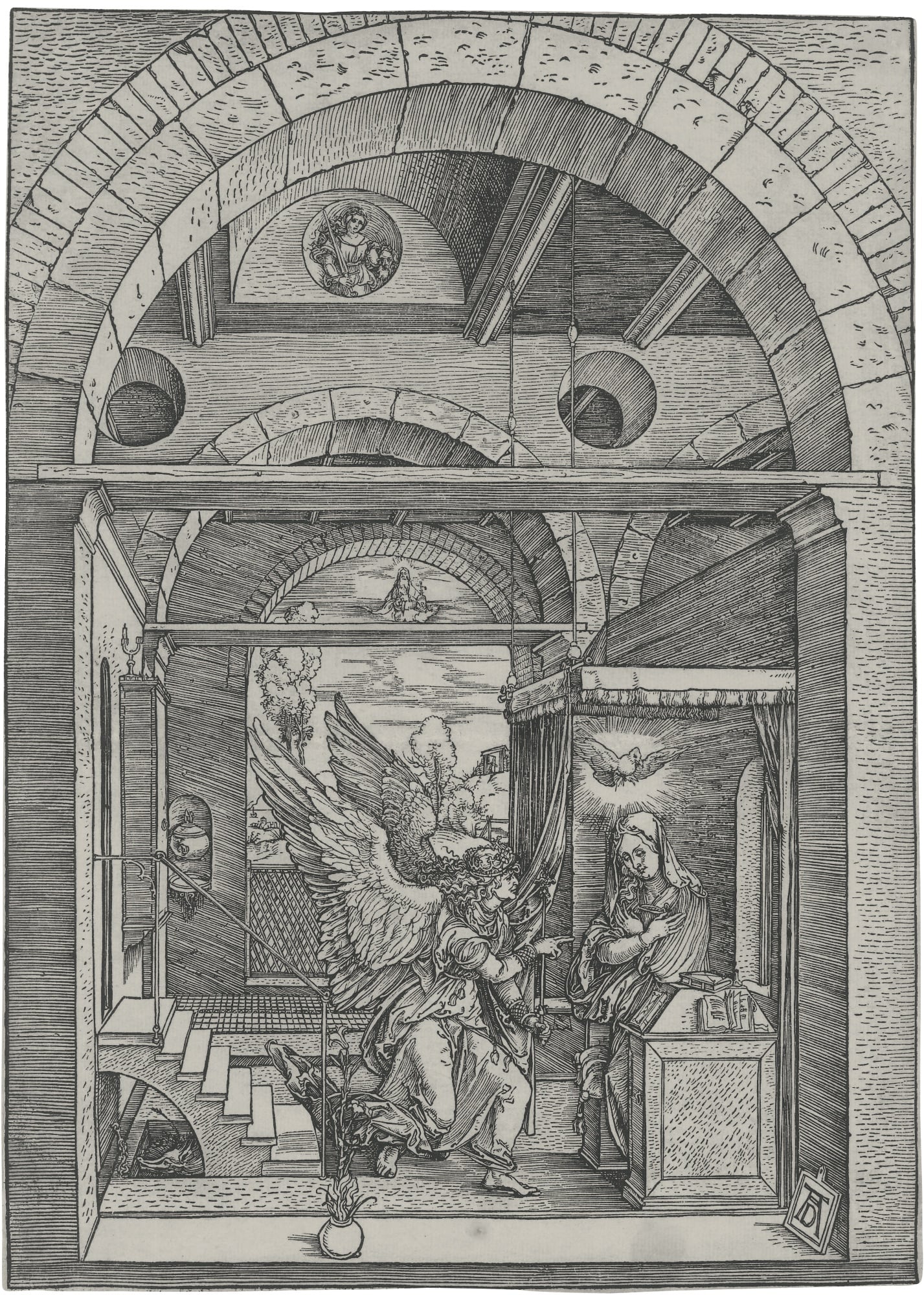 宗教故事诠释主题 - 天使报喜 - 天使向玛利亚传达神谕 