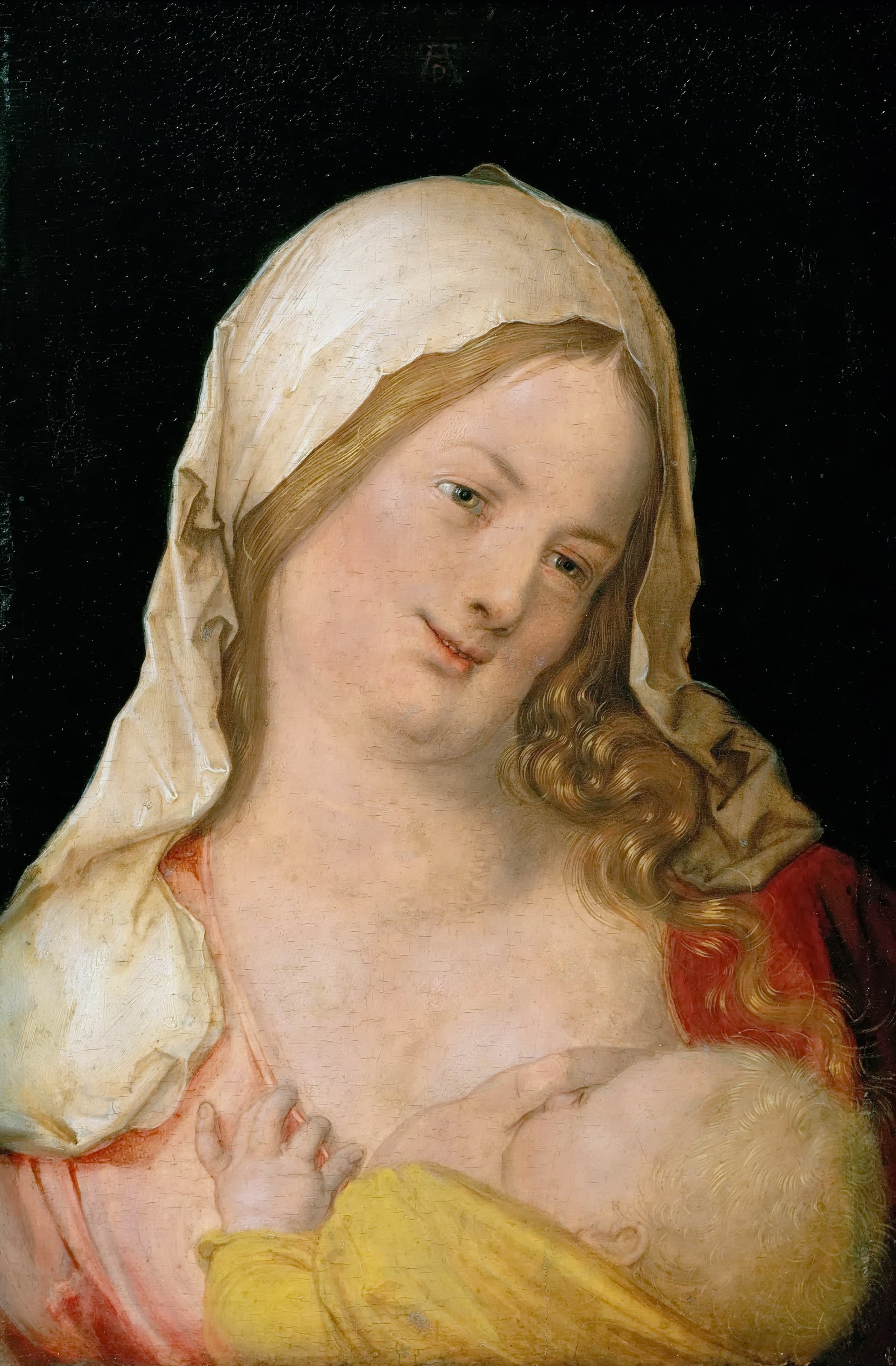 宗教故事诠释主题 - 哺乳圣母 - 圣母哺乳展现温柔慈爱 