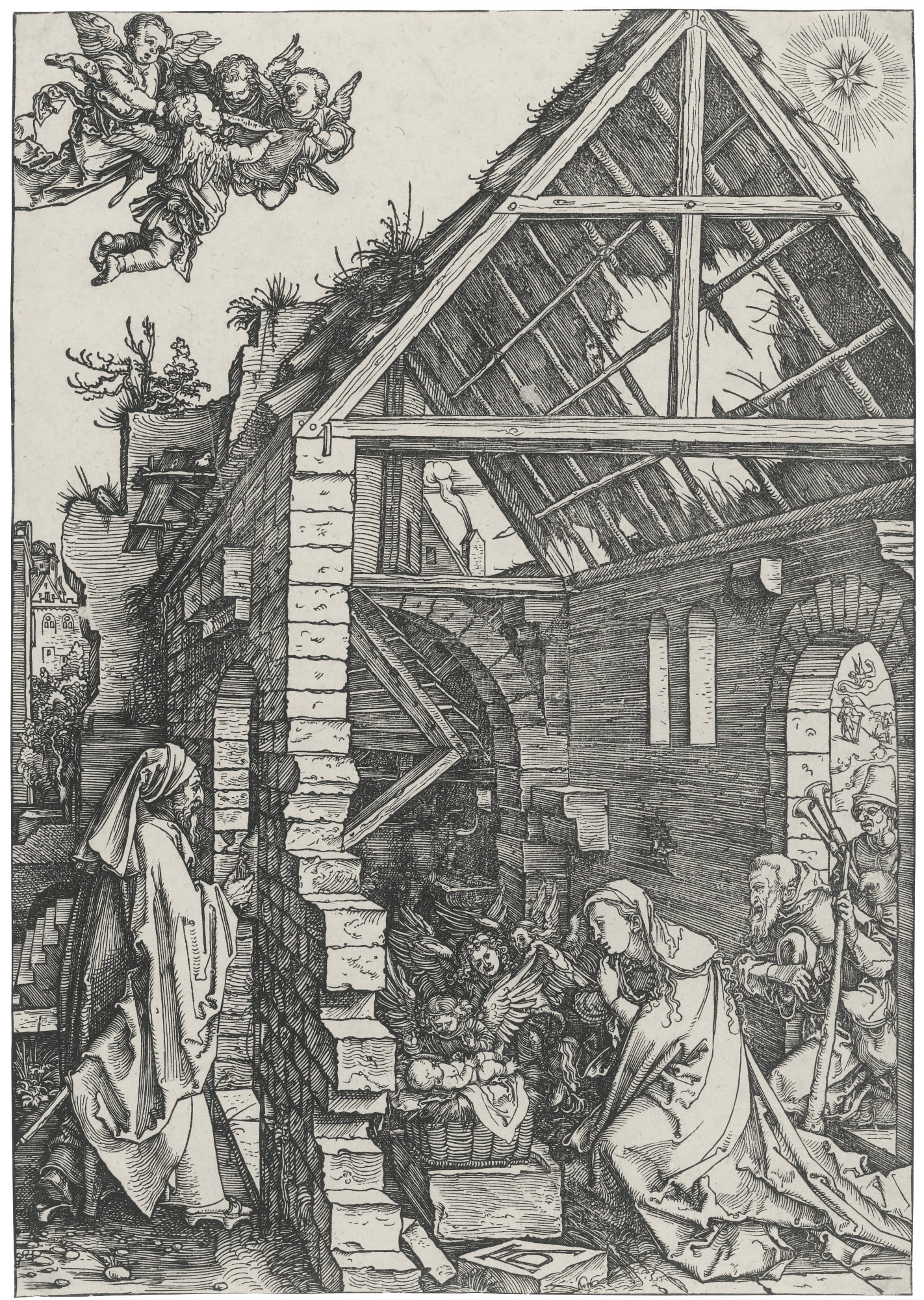 宗教故事诠释主题 - 耶稣诞生场景描绘  - 