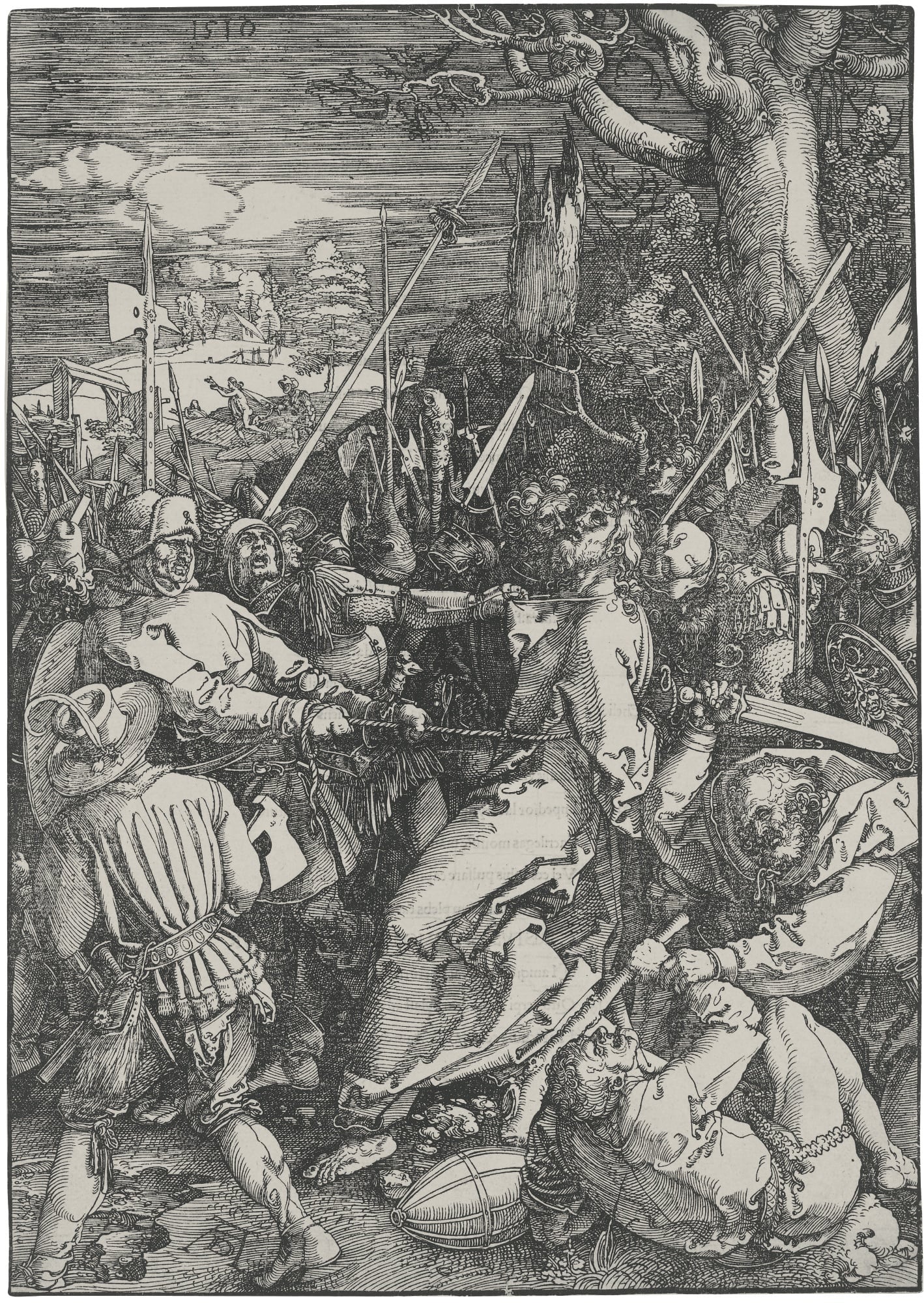 宗教故事诠释主题 - 基督被捕 - 描绘基督被捕紧张场景 