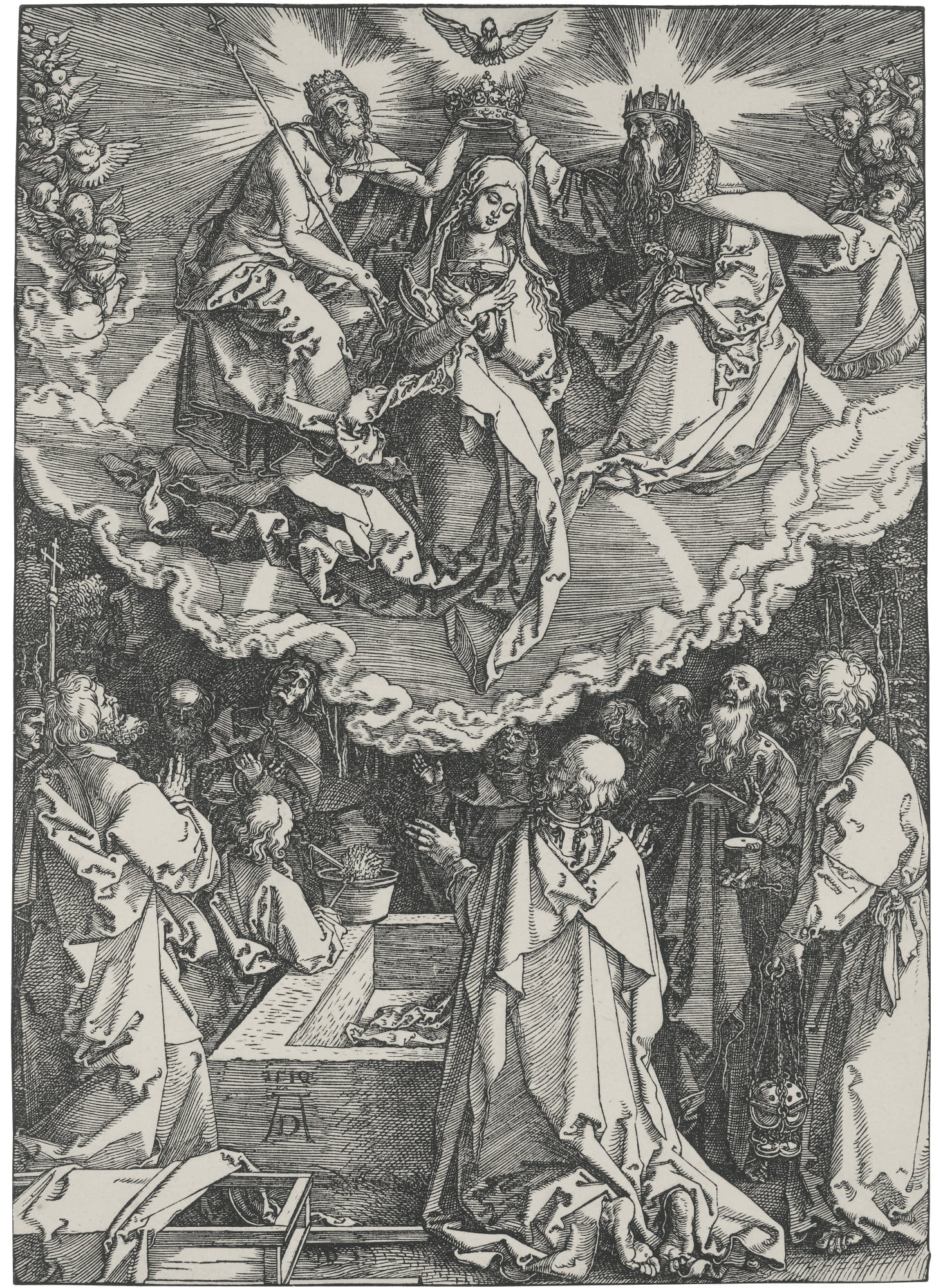 宗教故事诠释主题 - 圣母升天 - 描绘圣母升天神圣场景 